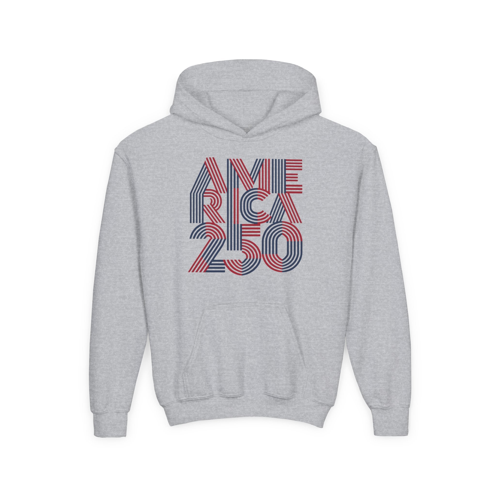 America 250 Hoodie | Patriotic Retro Typography, 250th Anniversary