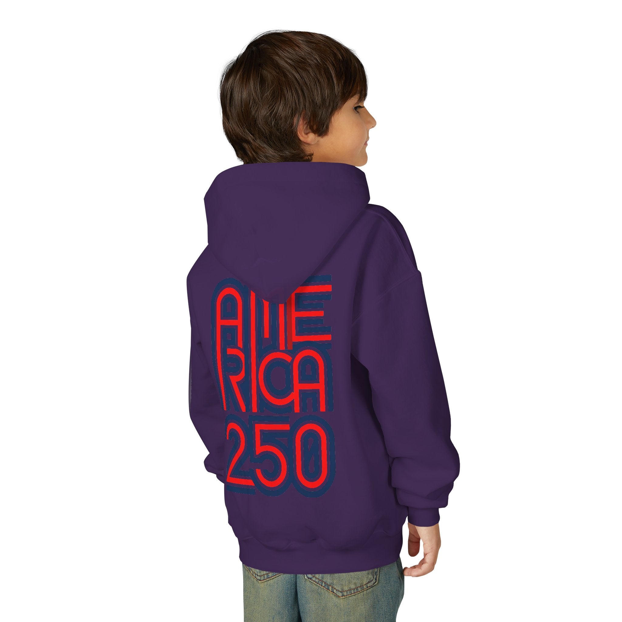 America 250 Hoodie | Patriotic Retro Typography, 250th Anniversary