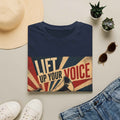 oryggy Originals Summer line Lift Up Your Voice T-Shirt — Retro Megaphone Protest Tee