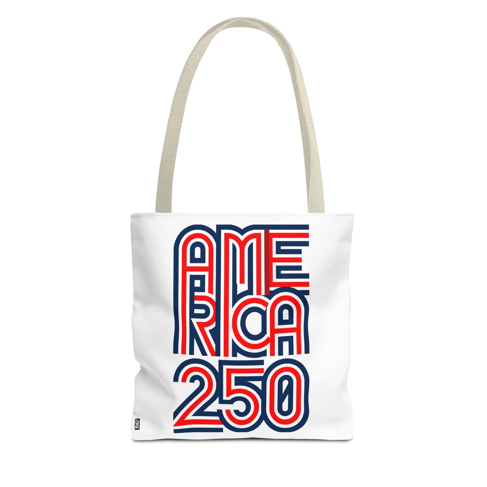 America 250 Tote Bag — Patriotic Red, White & Blue Commemorative Tote