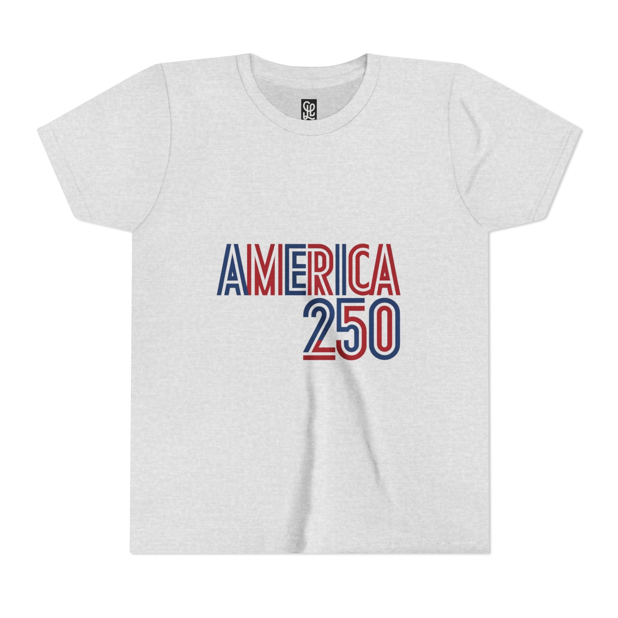 America 250 Youth Tee | Patriotic USA Flag Independence Day