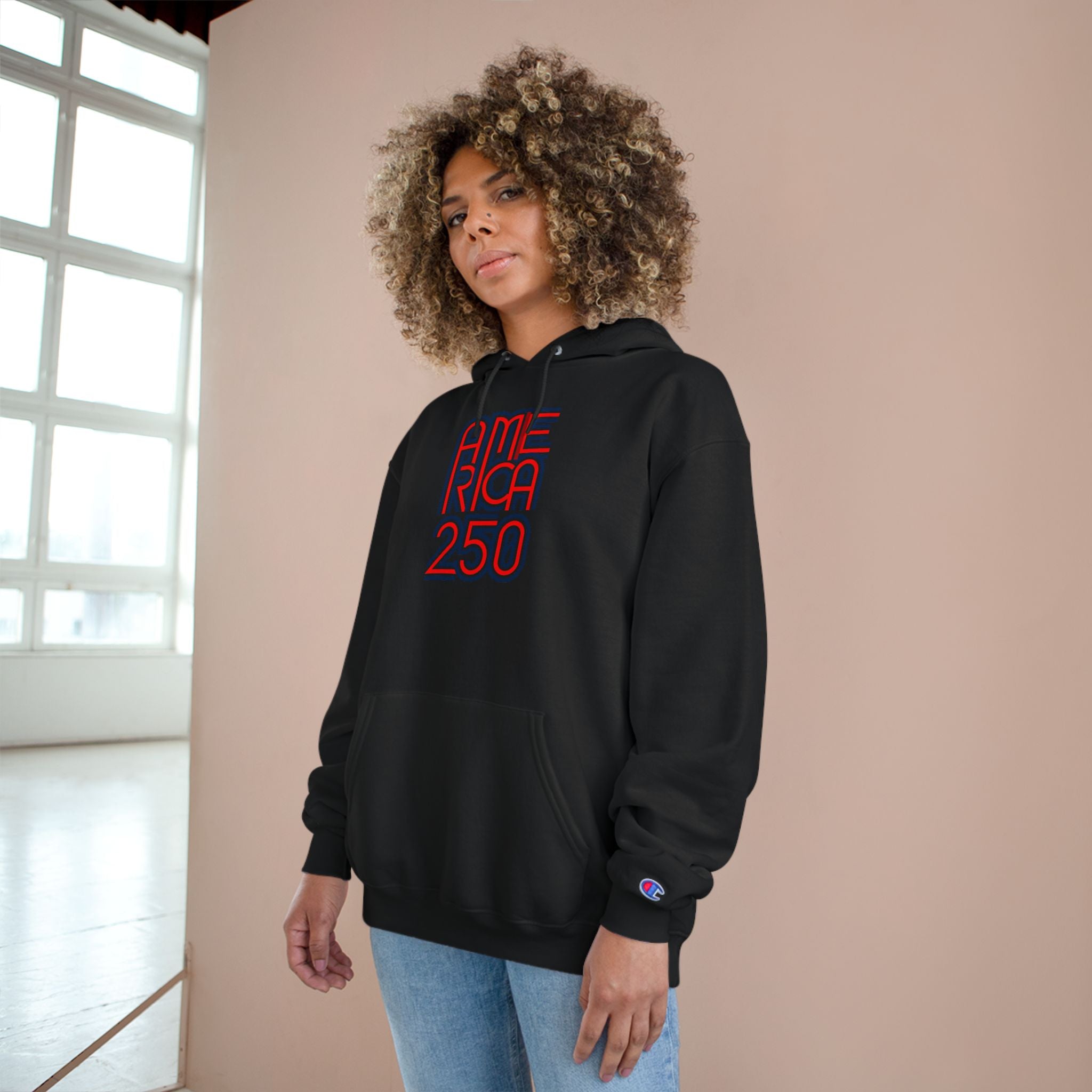 America 250 Hoodie — Retro Red & Blue 2026 Celebration Pullover