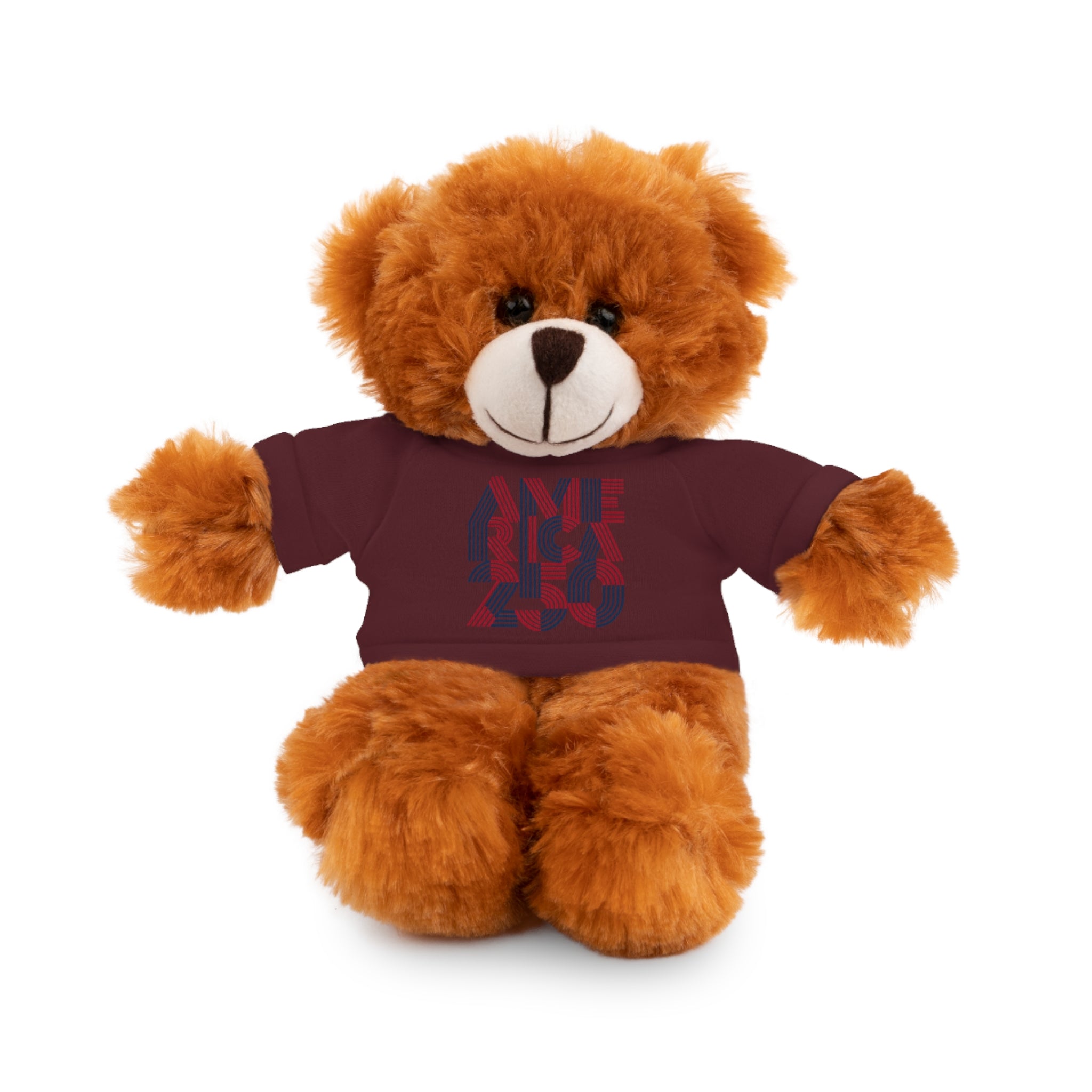 America 250 Teddy Bear plush | Patriotic stuffed animal with tee