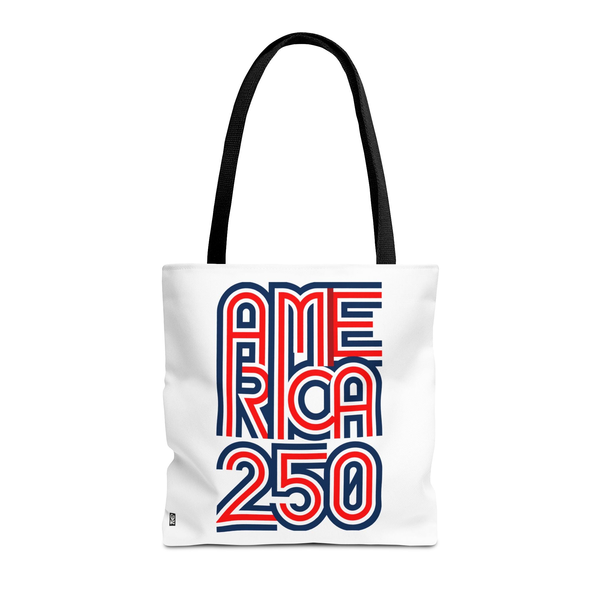 America 250 Tote Bag — Patriotic Red, White & Blue Commemorative Tote