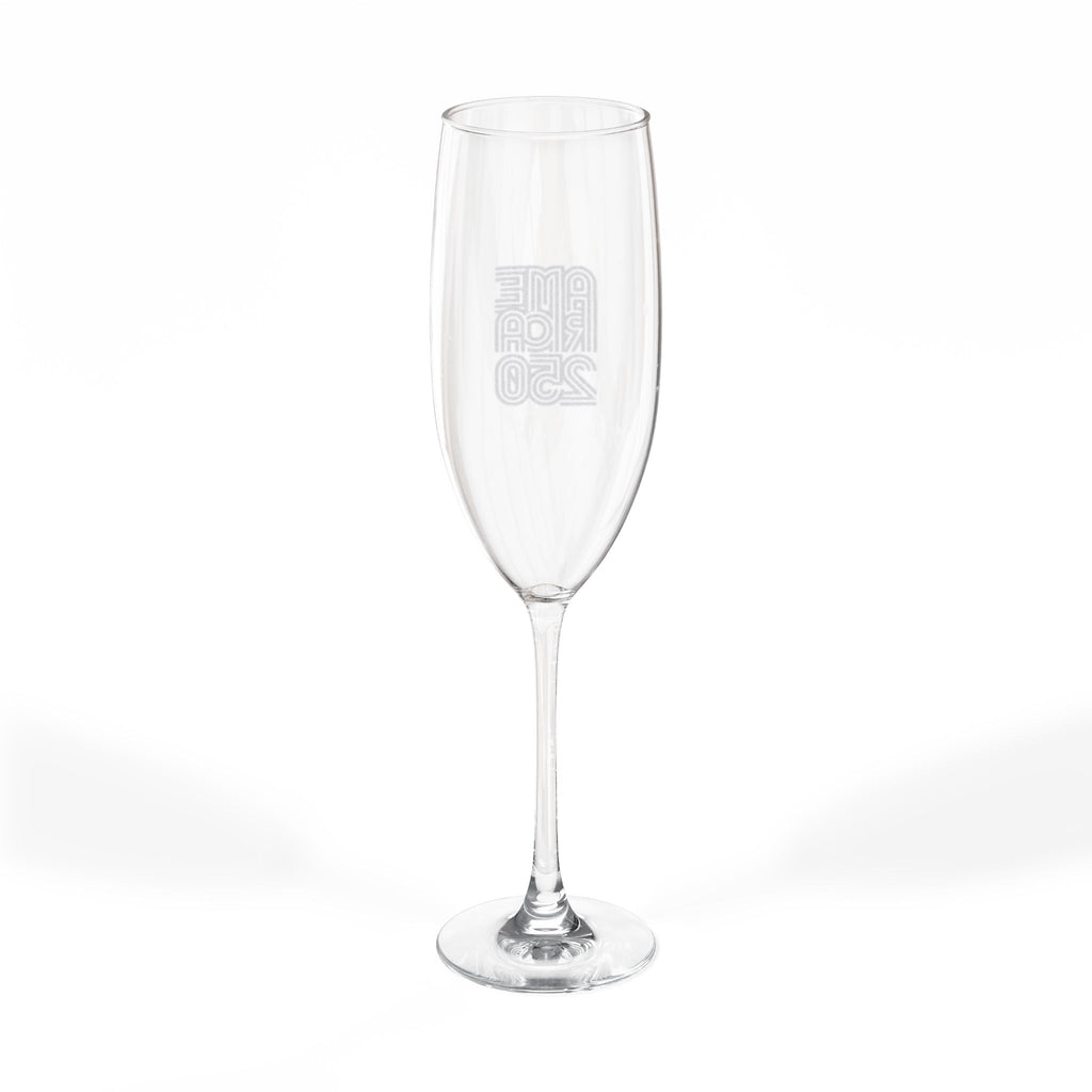 America 250 Geometric Maze Monogram Champagne Glass