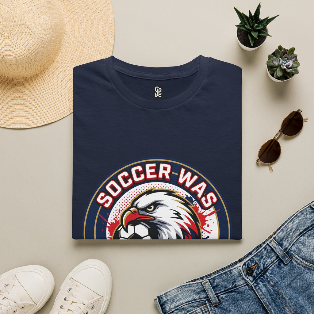 FIFA 2026 Soccer Eagle T-Shirt — "Soccer was a Bri'ish idea" Vintage Soccer Graphic Tee