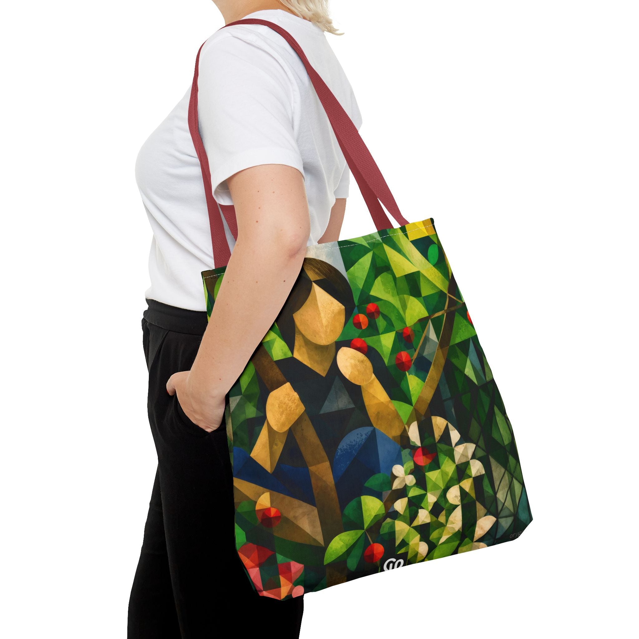oryggy Originals Summer line Geometric Garden Tote Bag — Colorful Nature All-Over Print