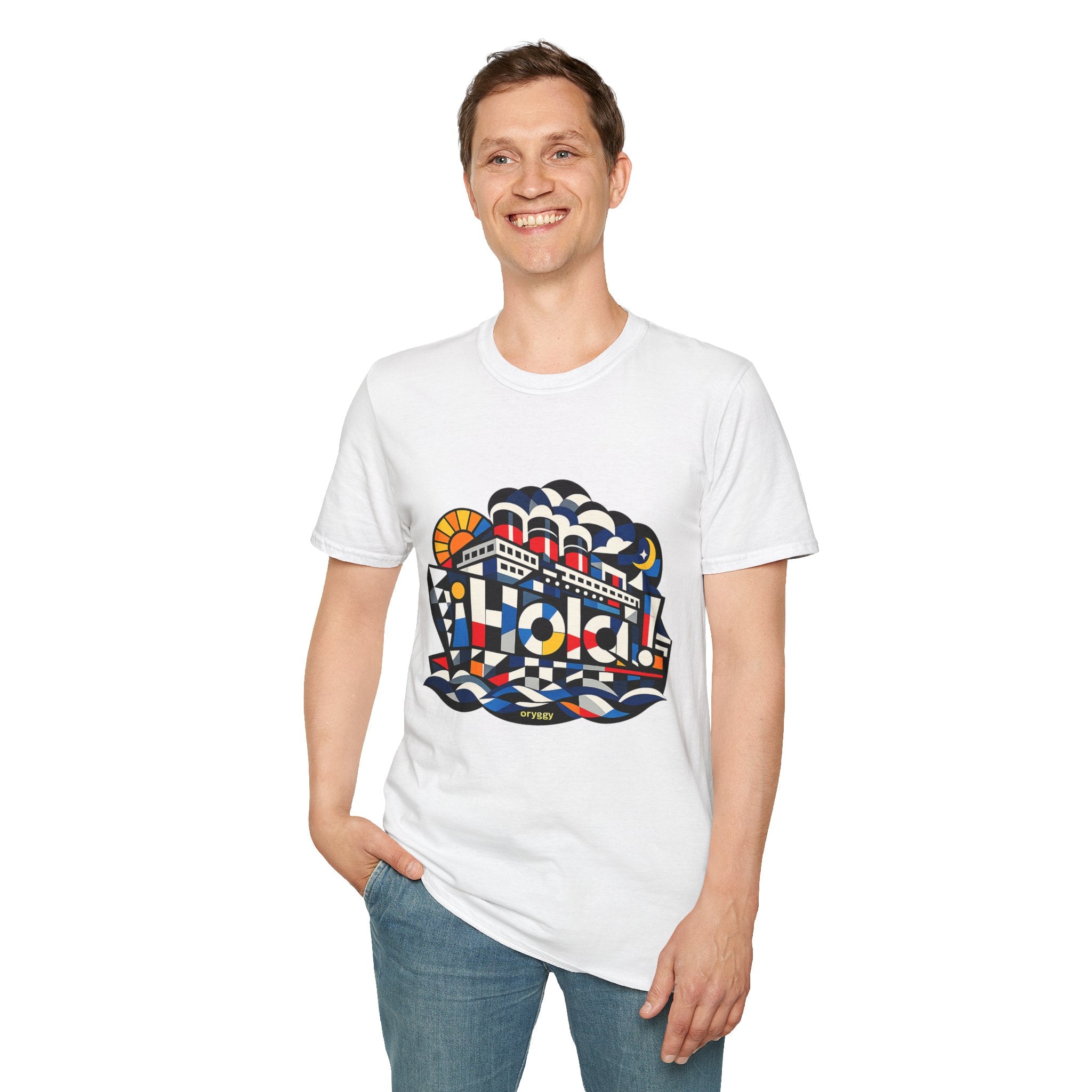 oryggy Originals Summer line T-Shirt — Retro Nautical Cruise Graphic "¡Hola!" Tee