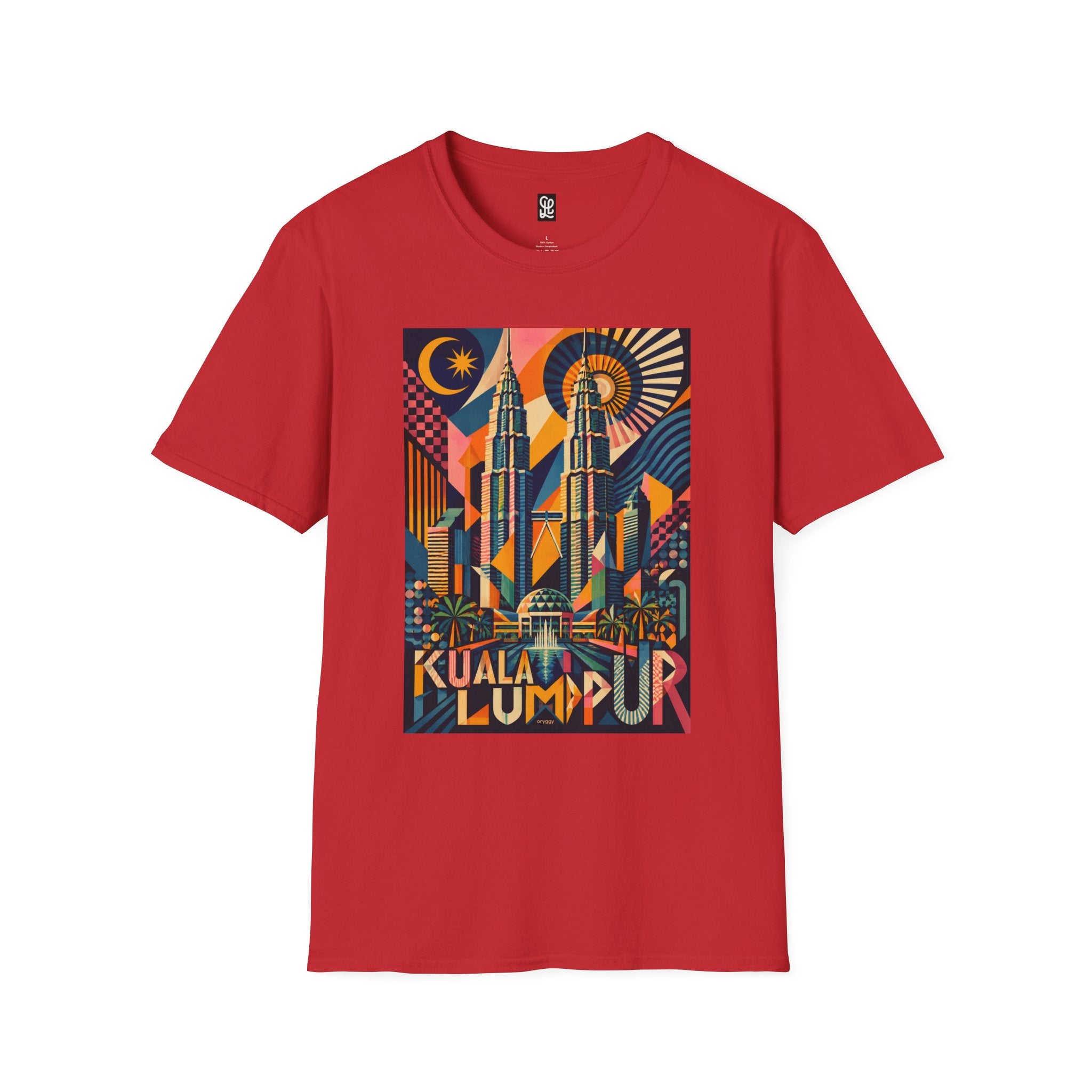 oryggy Originals Summer line Kuala Lumpur Poster Tee — Retro Petronas Towers Graphic T-Shirt