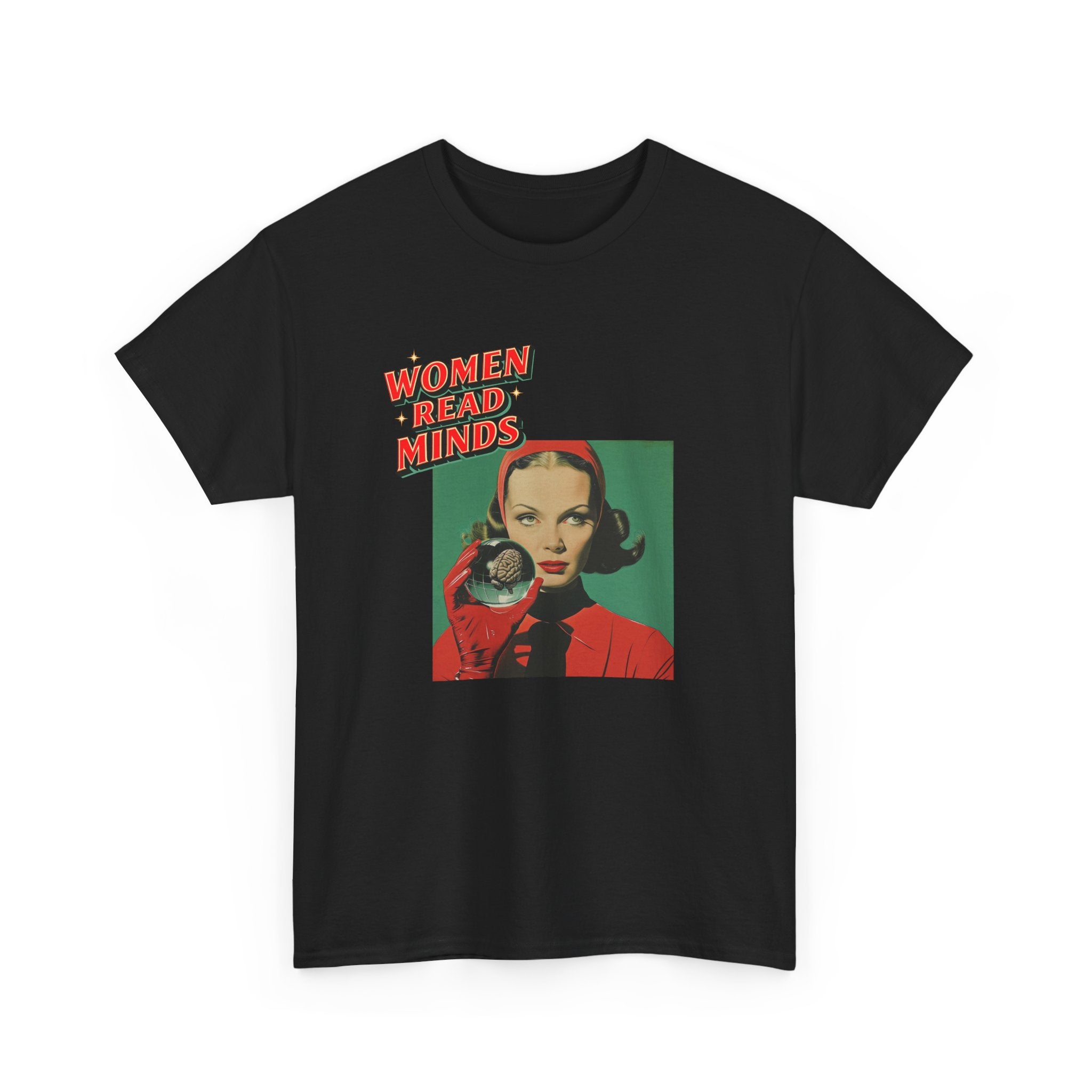 oryggy Originals Summer line Women Read Minds Tee — Retro Vintage Feminist Graphic T-Shirt