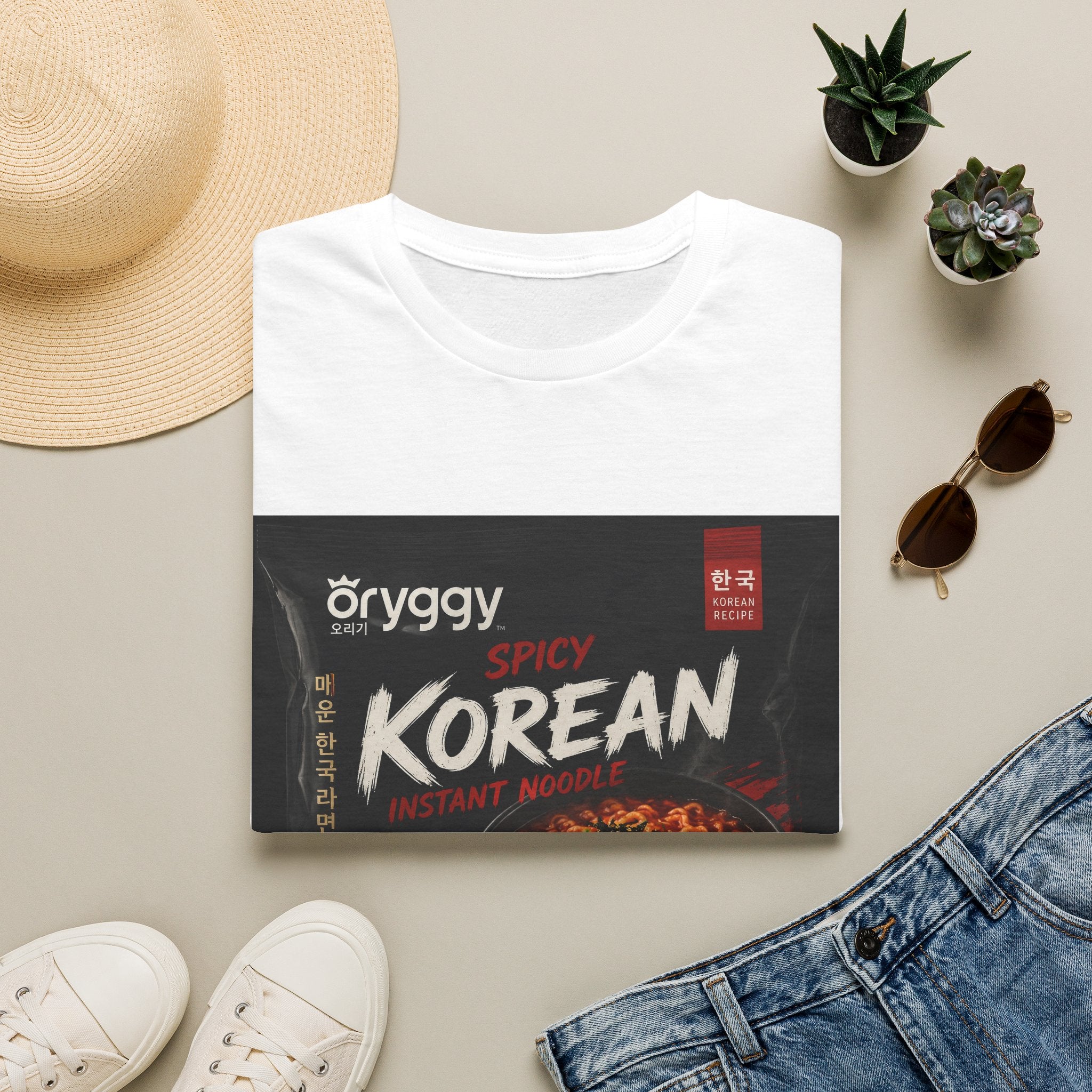 oryggy Originals Summer line Korean Spicy Instant Noodle T-Shirt