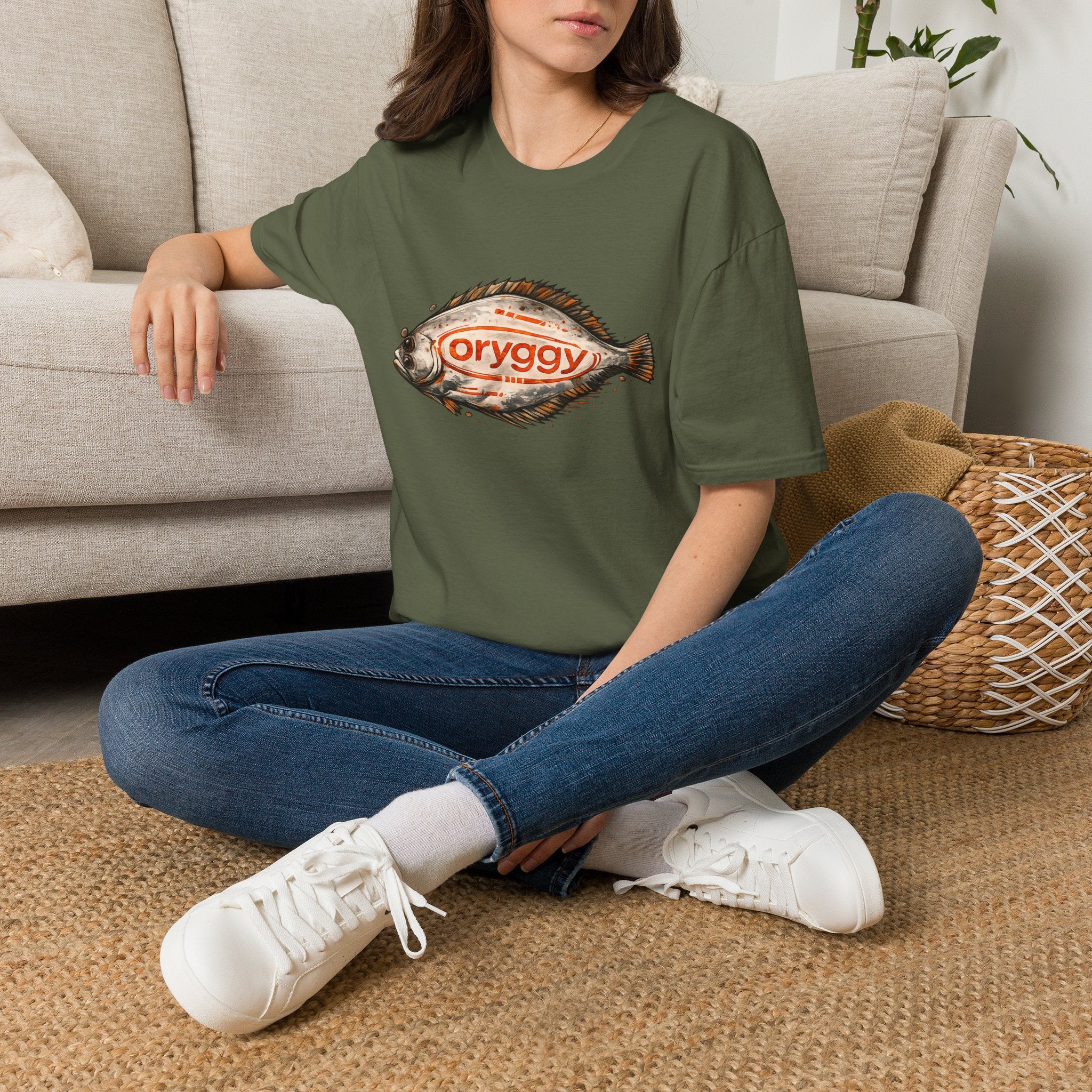 oryggy Originals Summer line Vintage Fish T-Shirt