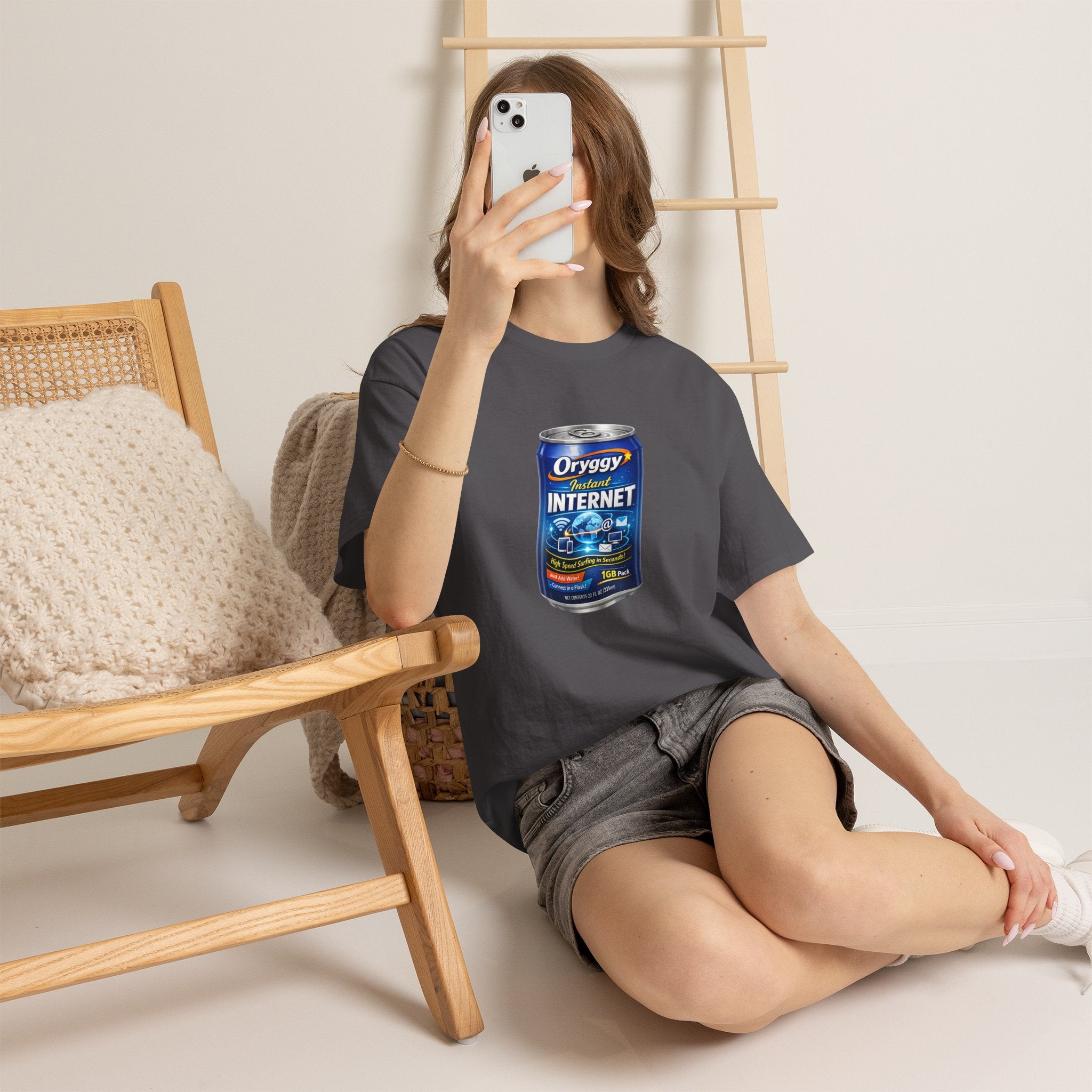 oryggy Originals Summer line Canned Internet Tee — Retro Can Graphic T-Shirt