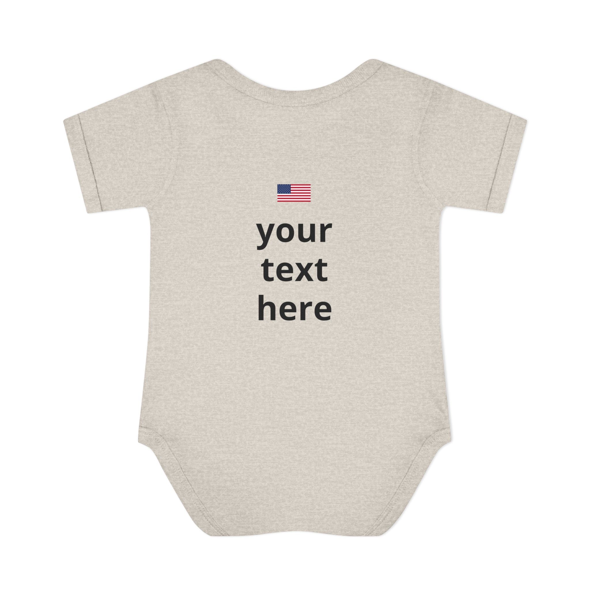 America 250 Personalized Infant Bodysuit | USA Flag