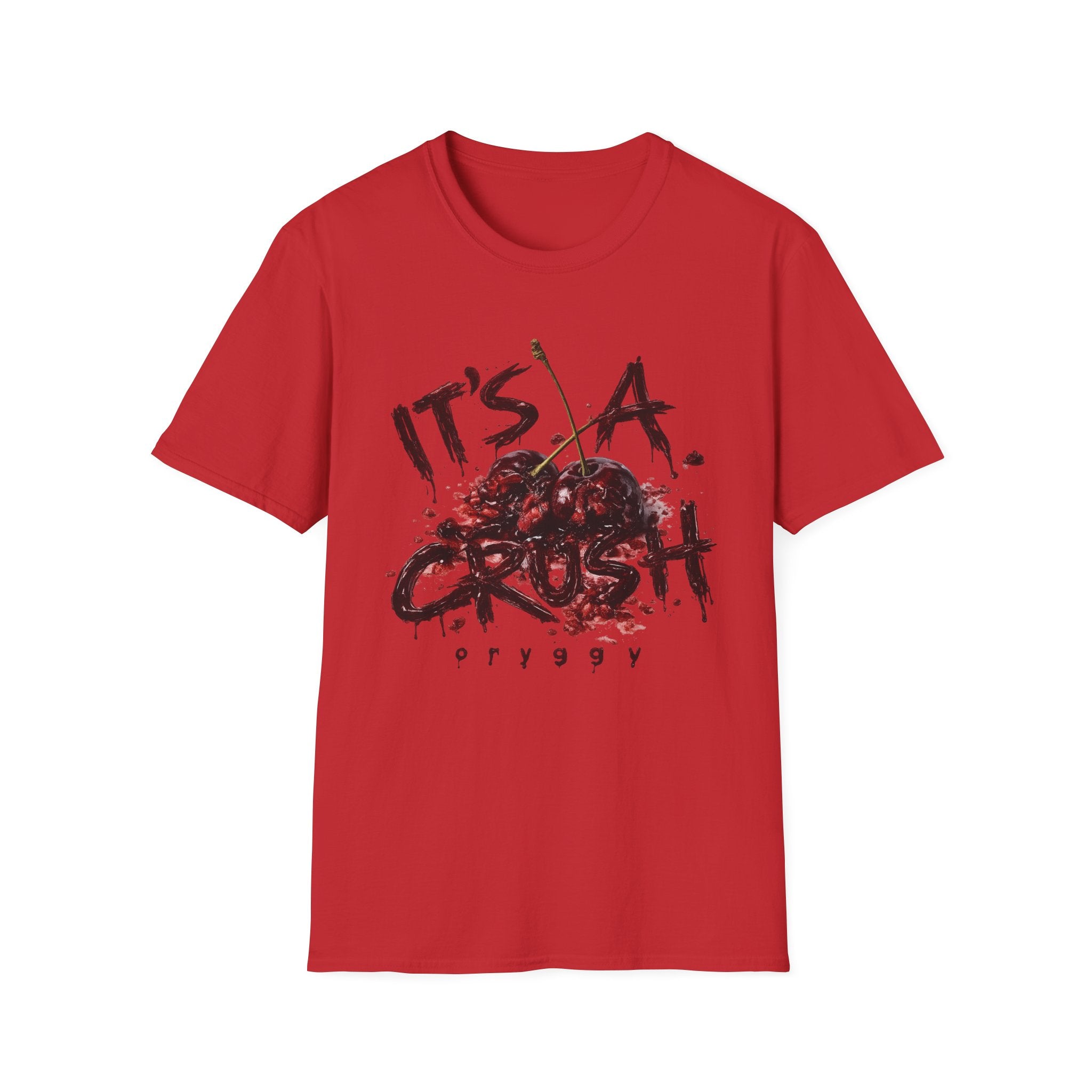 oryggy Originals Summer line T-Shirt — "It's a Crush" Cherry Graphic Tee