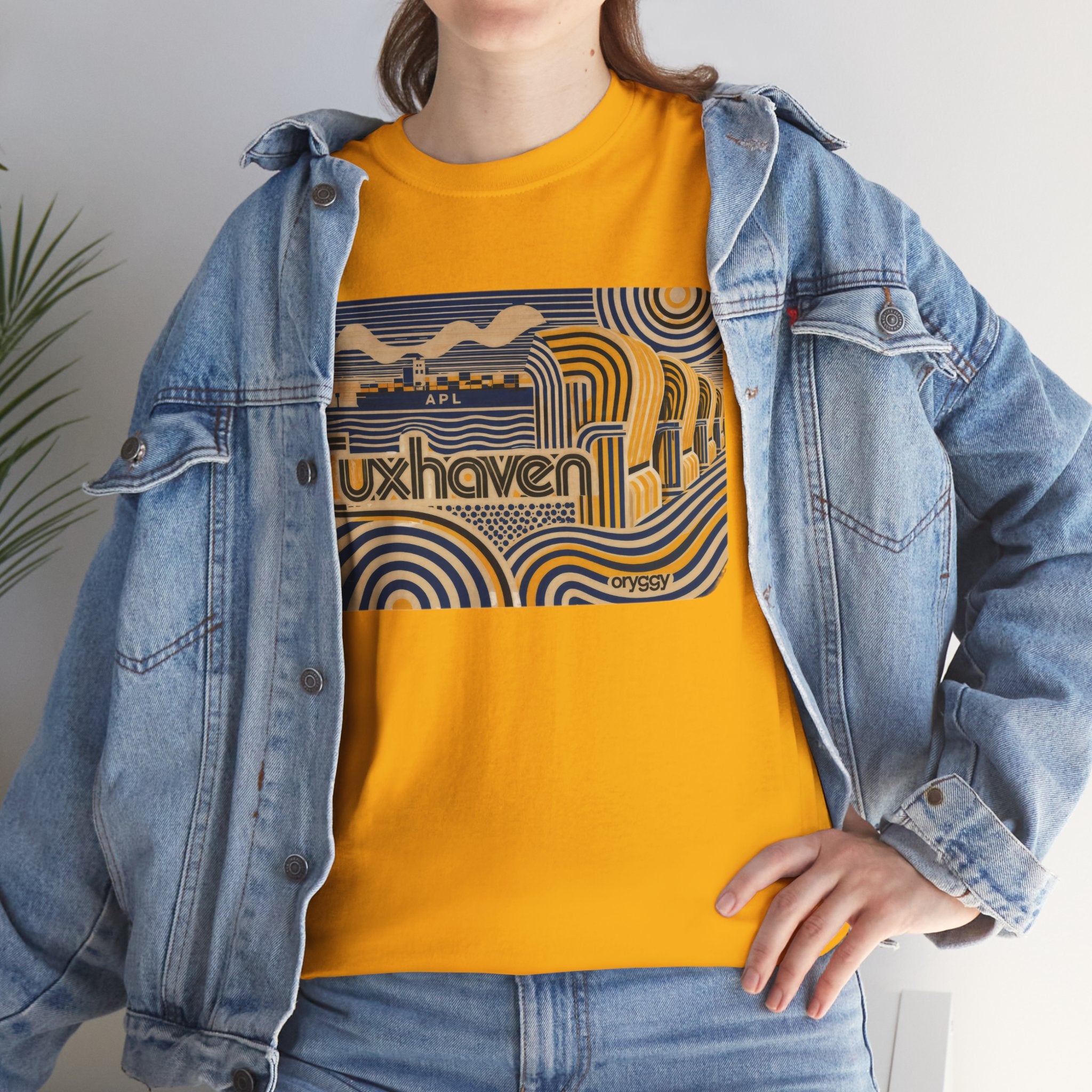 oryggy Originals Summer line Cuxhaven Retro Wave T‑Shirt — Vintage Coastal Graphic Tee