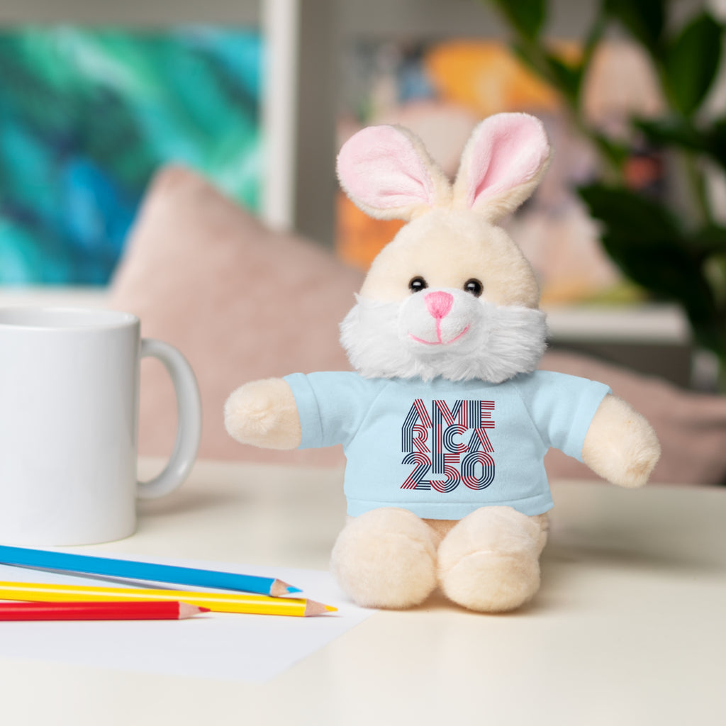 America 250 Teddy Bear plush | Patriotic stuffed animal with tee