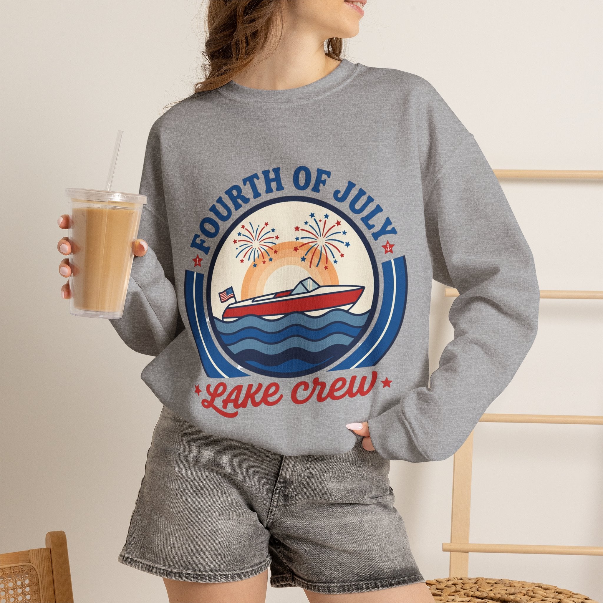 oryggy - america-250-unisex-heavy-blend™-crewneck-sweatshirt - Vintage Patriotic Apparel
