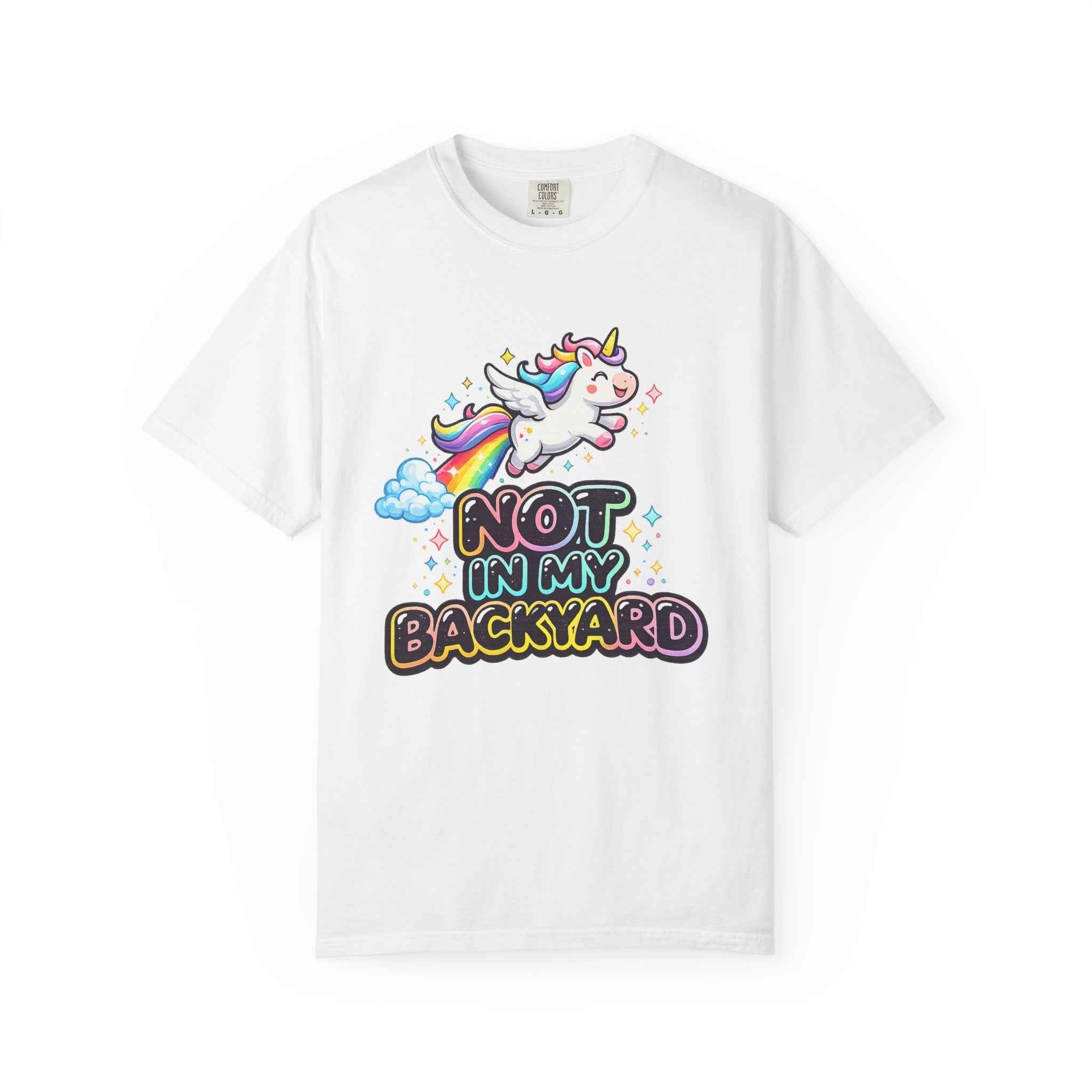 oryggy Originals Summer line Unicorn "Not In My Backyard" T-Shirt