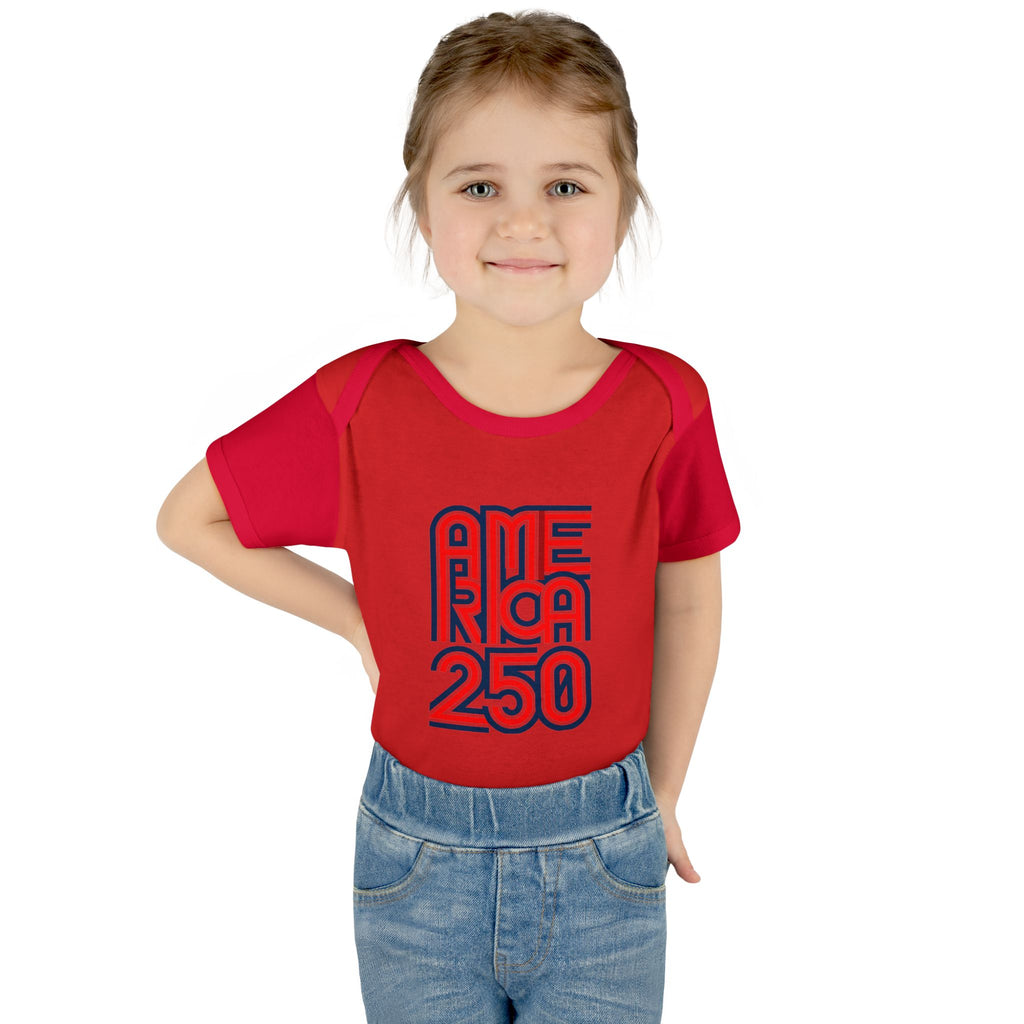 America 250 Personalized Infant Bodysuit | USA Flag