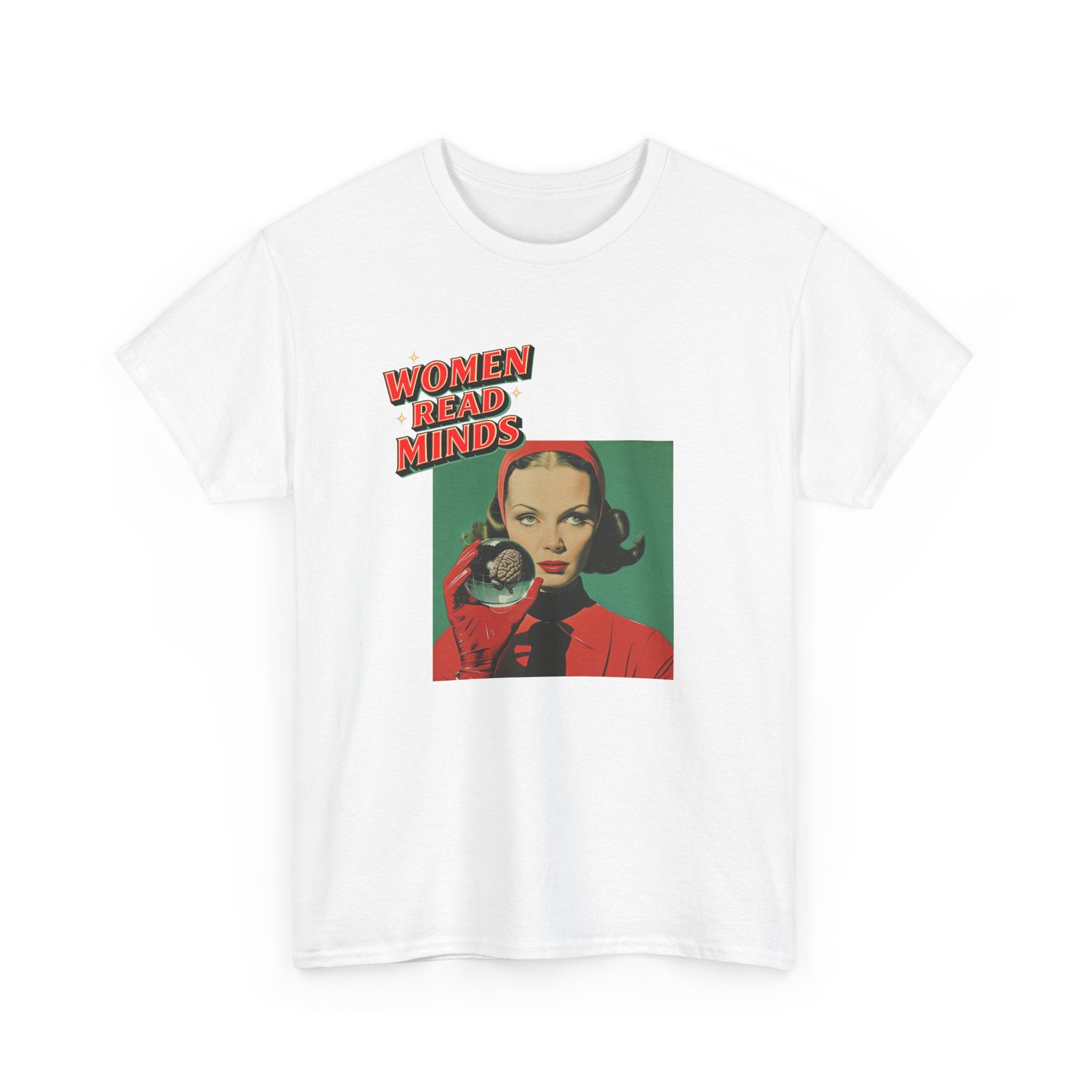 oryggy Originals Summer line Women Read Minds Tee — Retro Vintage Feminist Graphic T-Shirt