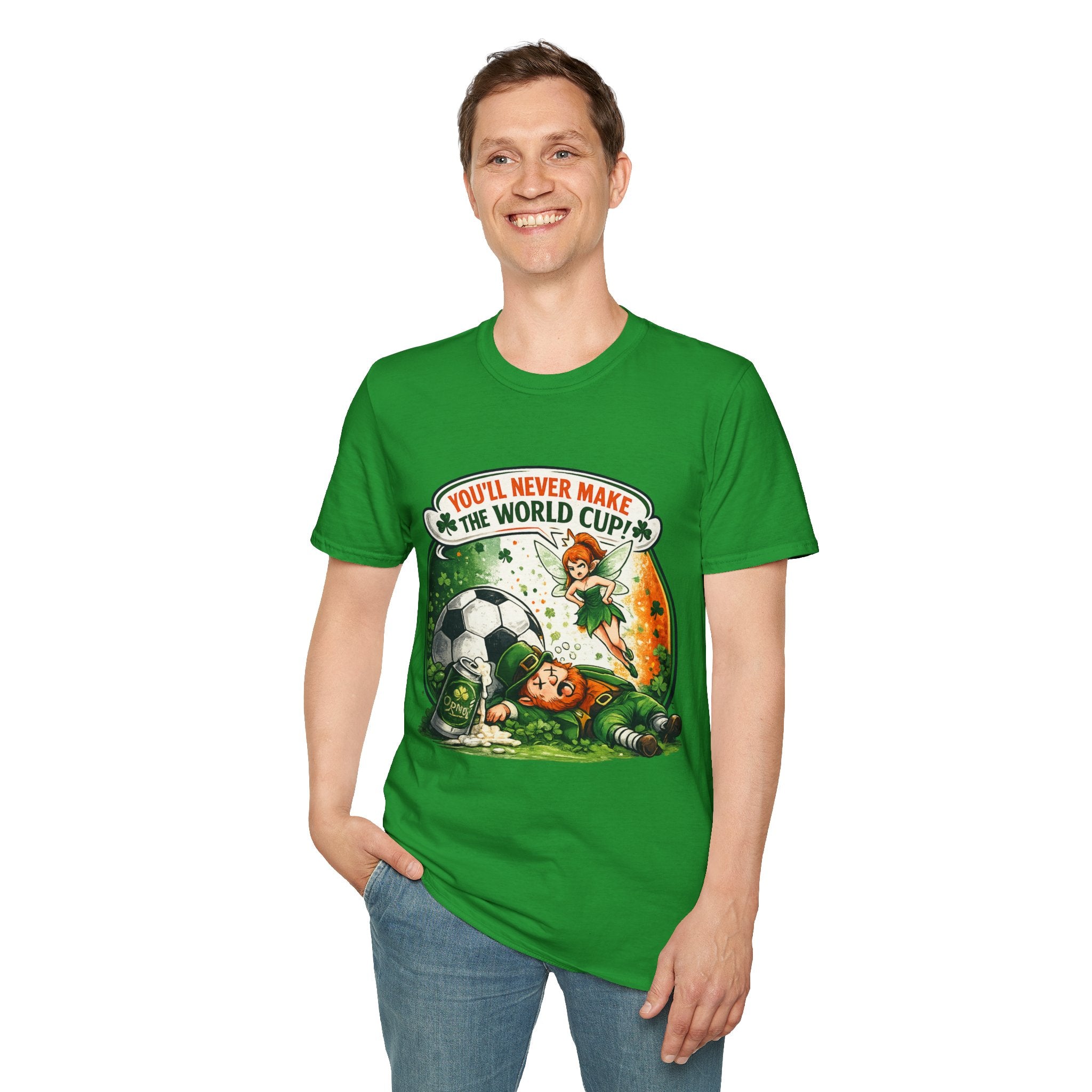 fifa-world-cup-2026-youll-never-make-the-world-cup-soccer-t-shirt-funny-irish-fairy-football-tee - Retro Football Apparel oryggy