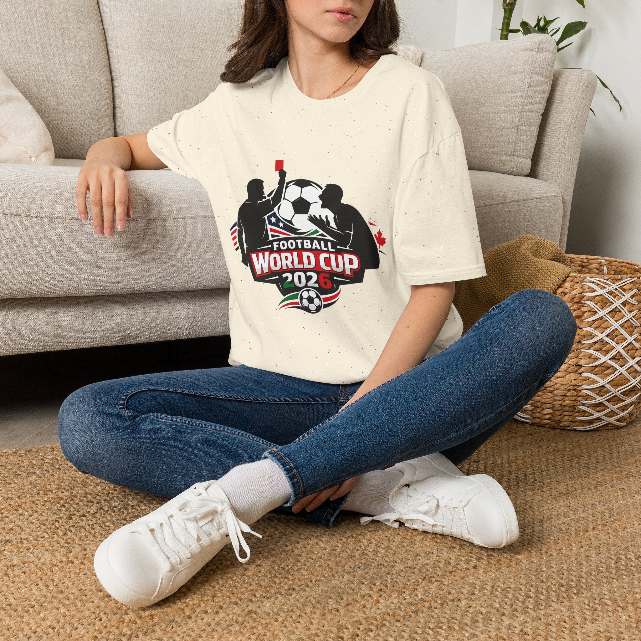 FIFA World Cup 2026 Soccer T-Shirt — Football Referee Red Card Design - Oryggy
