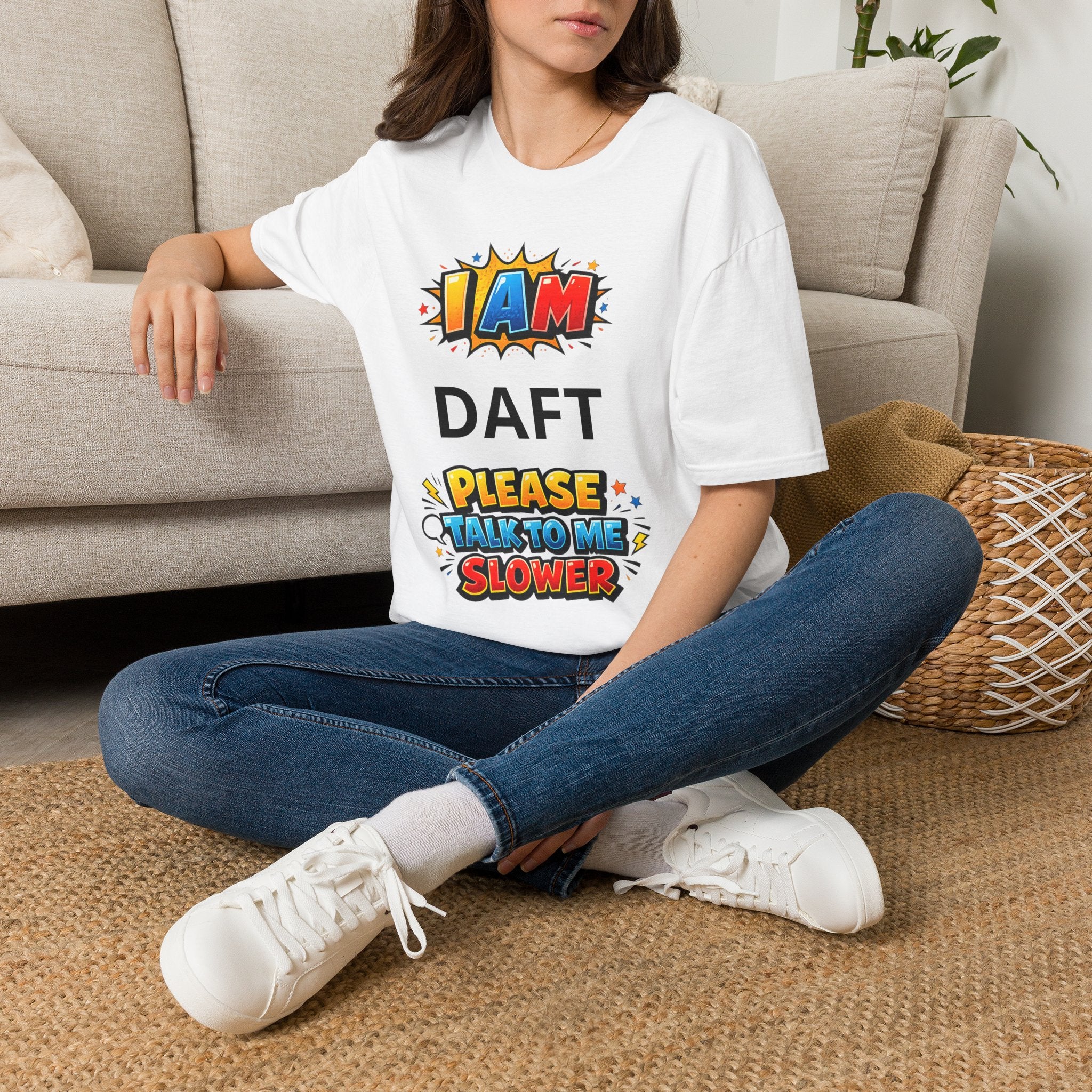 oryggy Originals Summer line Personalized 'I Am ... Please Talk to Me Slower' Graphic Tee