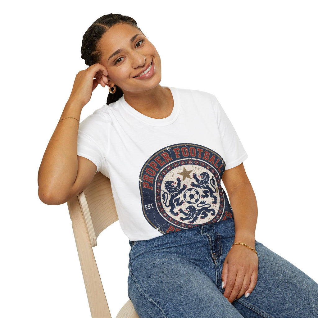 FIFA World Cup 2026 T-Shirt — oryggy "Proper Football" Vintage Crest Tee