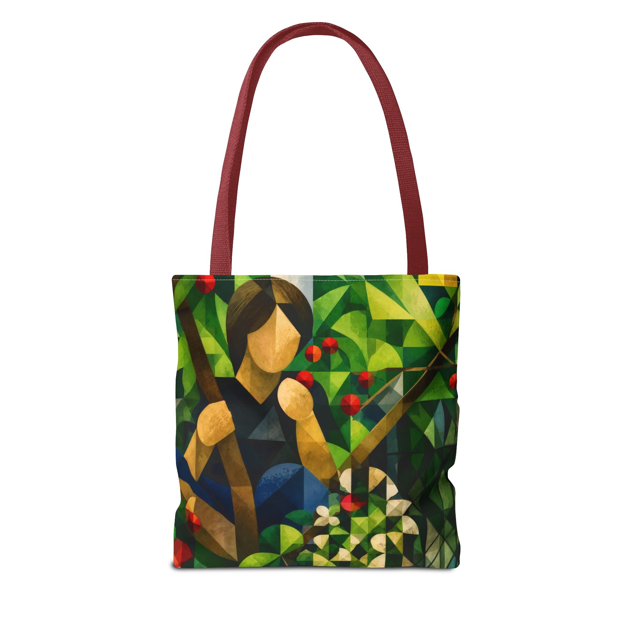 oryggy Originals Summer line Geometric Garden Tote Bag — Colorful Nature All-Over Print