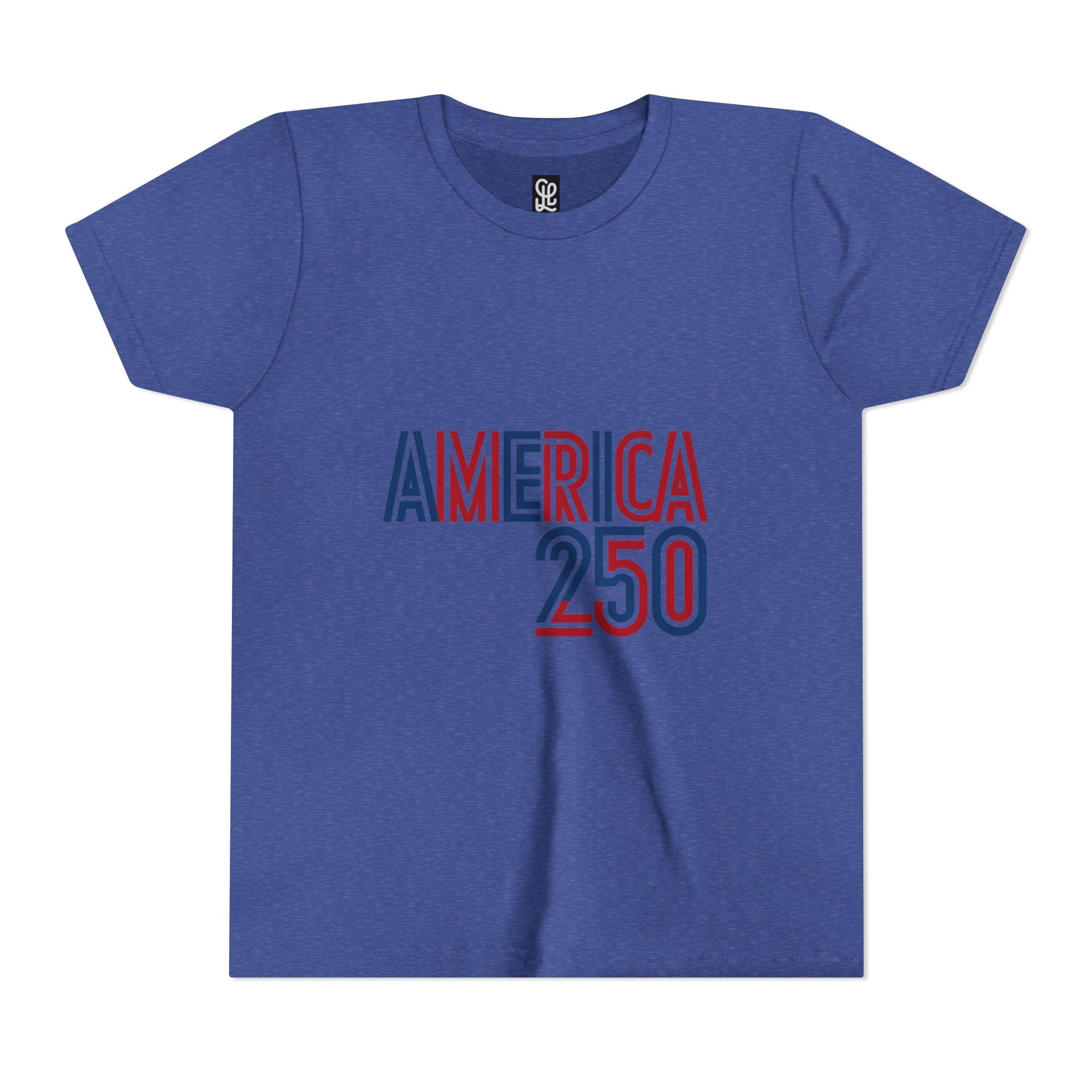 America 250 Youth Tee | Patriotic USA Flag Independence Day
