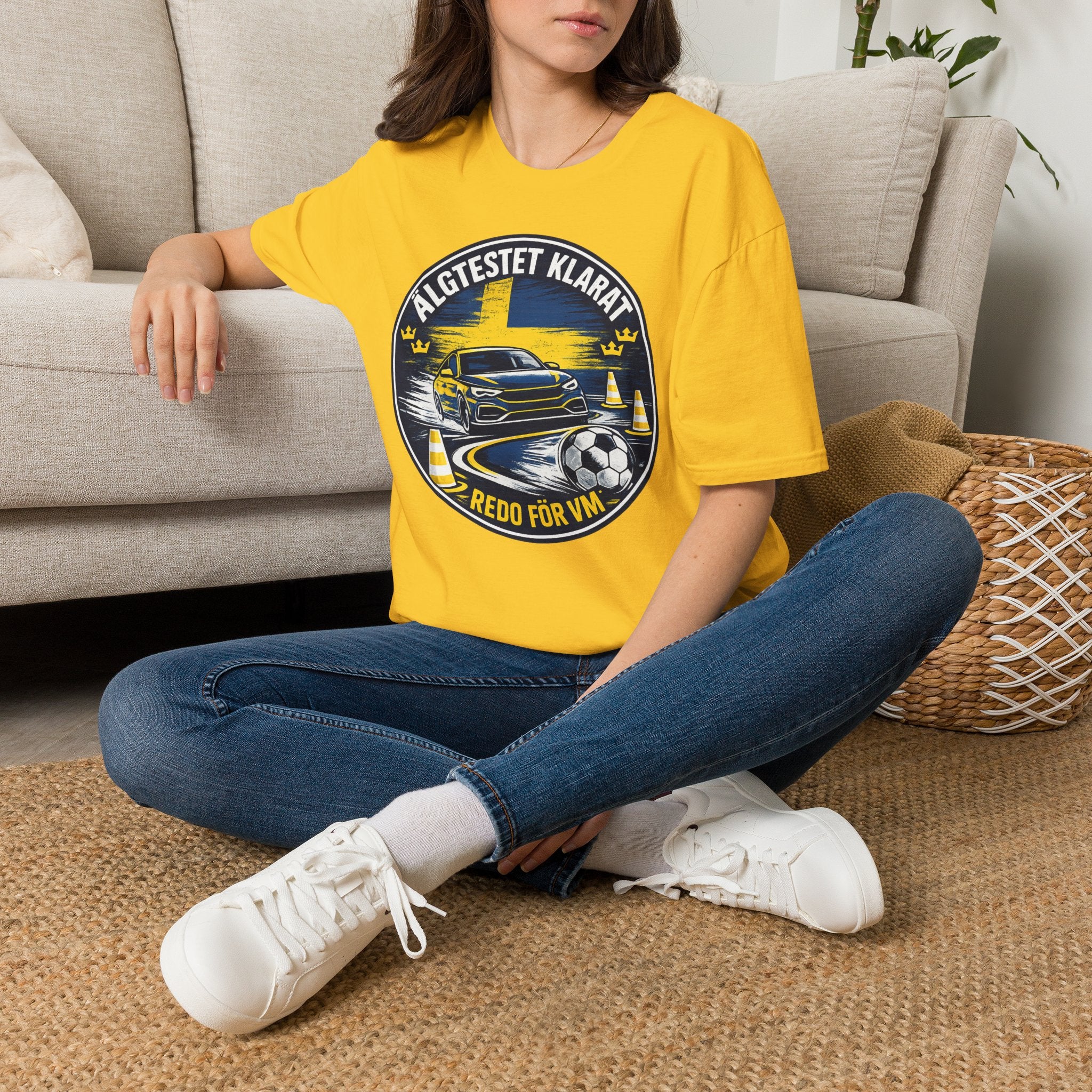 fifa-world-cup-2026-personalized-t-shirt-algtestet-klarat-ready-for-vm-swedish-car-driver-tee - Retro Football Apparel oryggy