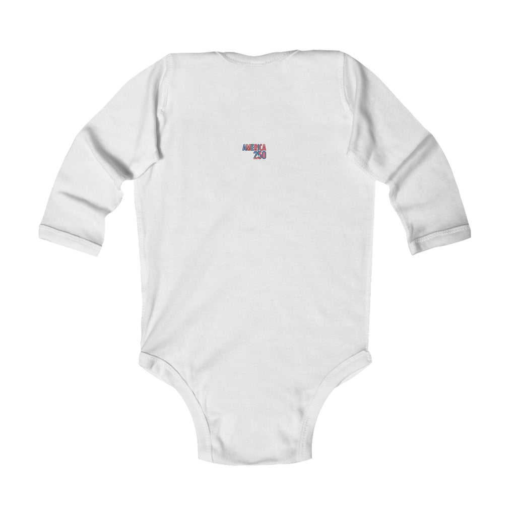 America 250 Infant Bodysuit — Patriotic Red White Blue Baby Onesie