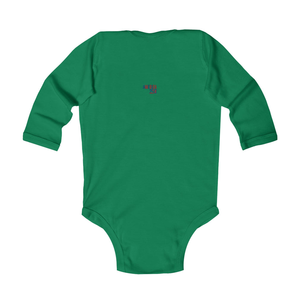 America 250 Infant Bodysuit — Patriotic Red White Blue Baby Onesie