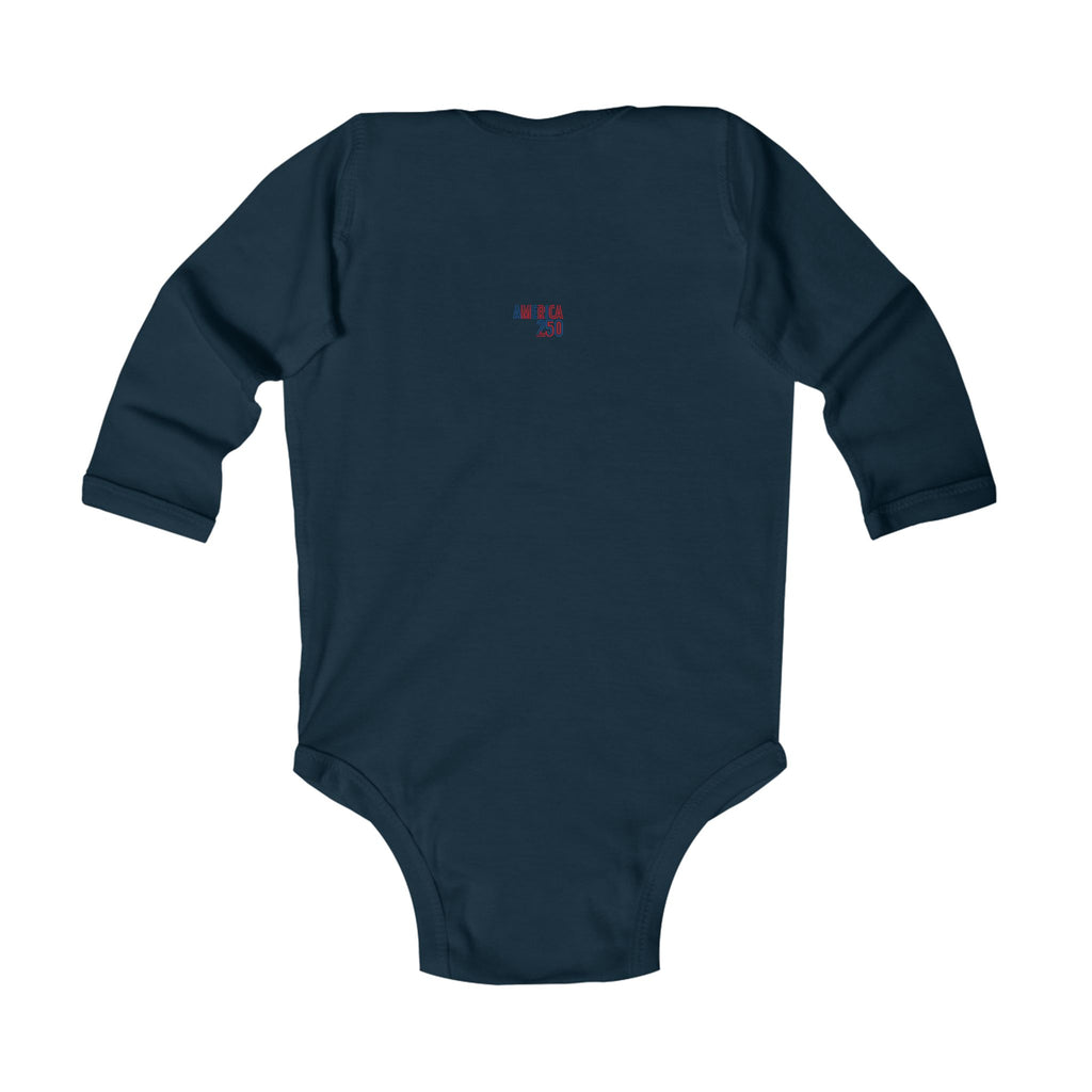 America 250 Infant Bodysuit — Patriotic Red White Blue Baby Onesie