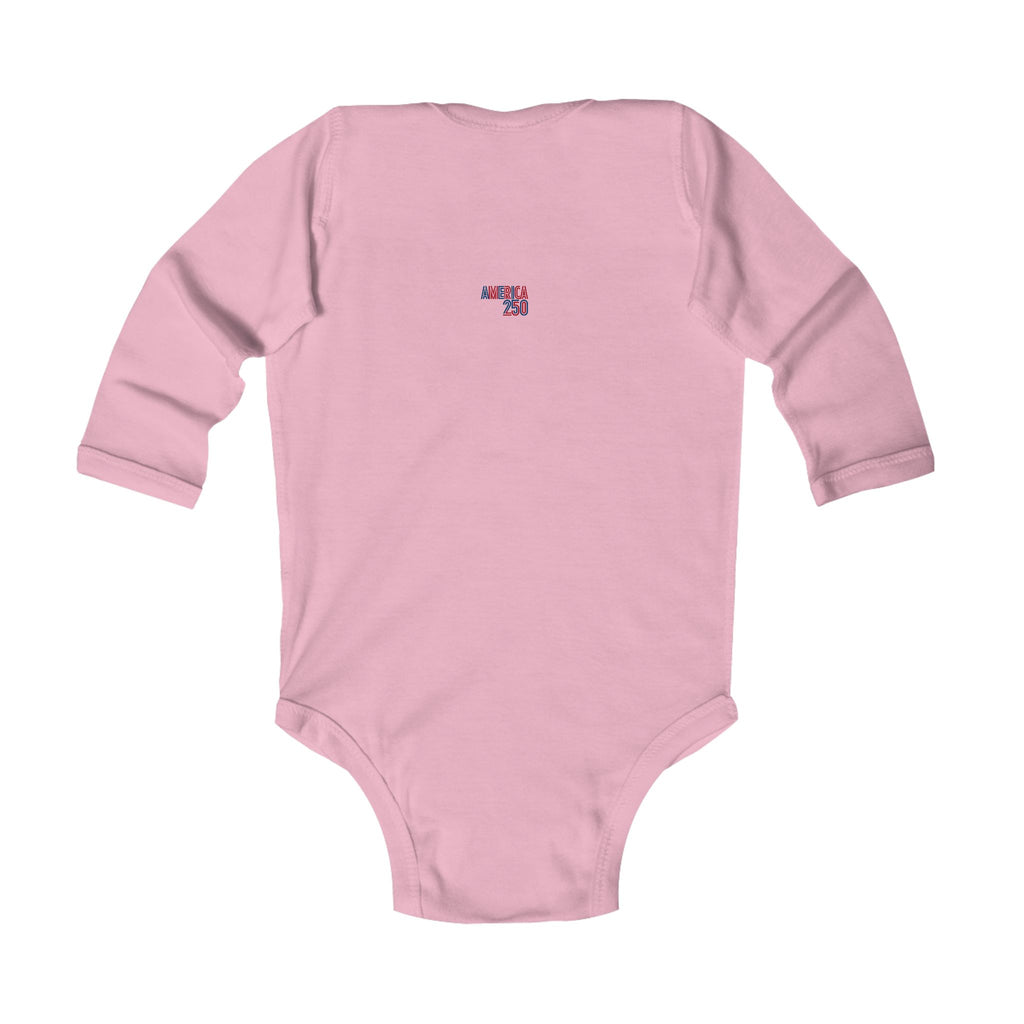 America 250 Infant Bodysuit — Patriotic Red White Blue Baby Onesie