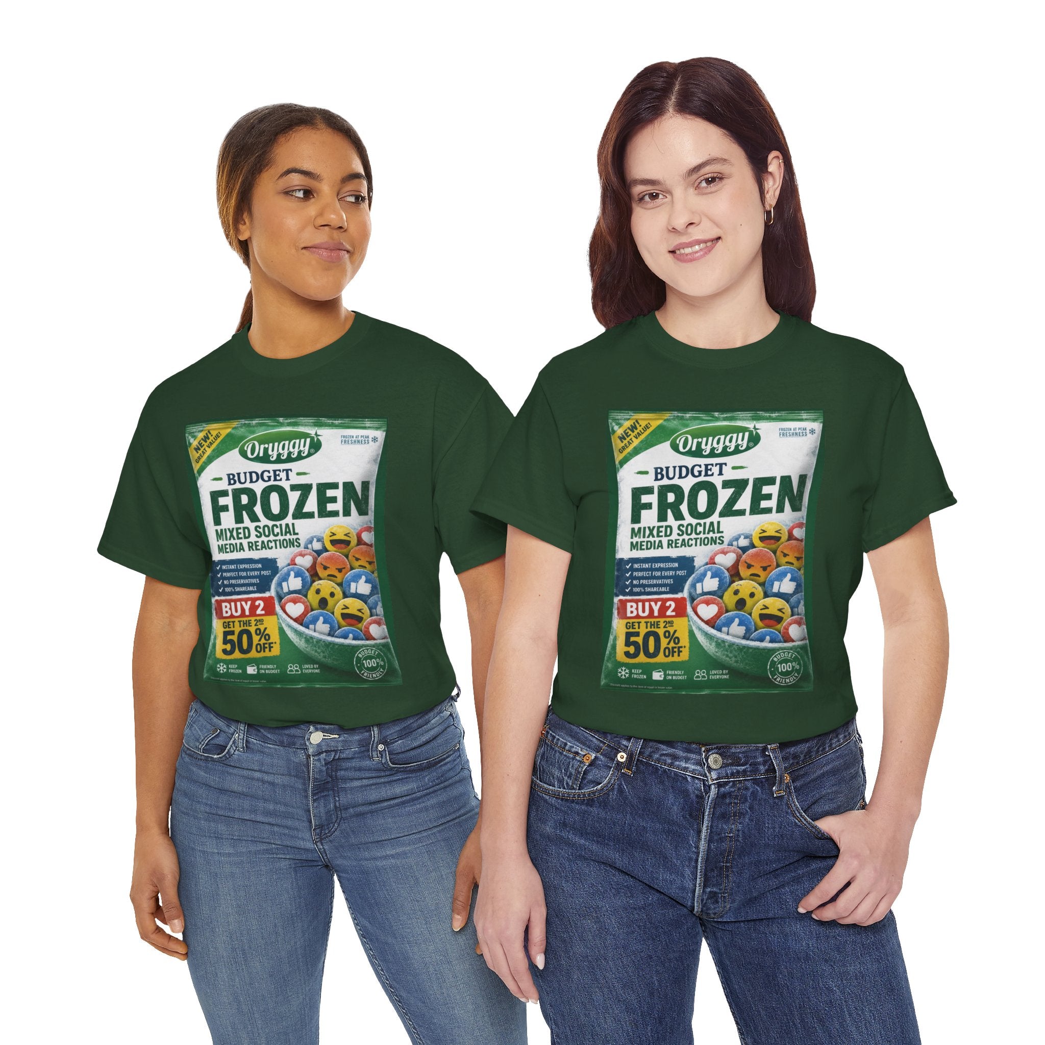 oryggy Originals Summer line 'Budget Frozen Mixed Social Media Reactions' Graphic Tee