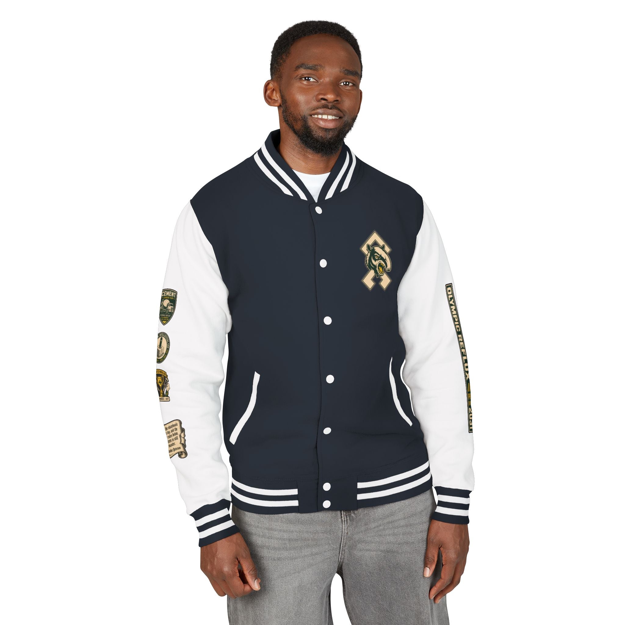 OR Olympic Reflux Varsity Jacket — Alexander Peterson "The Concrete is Master" Edition