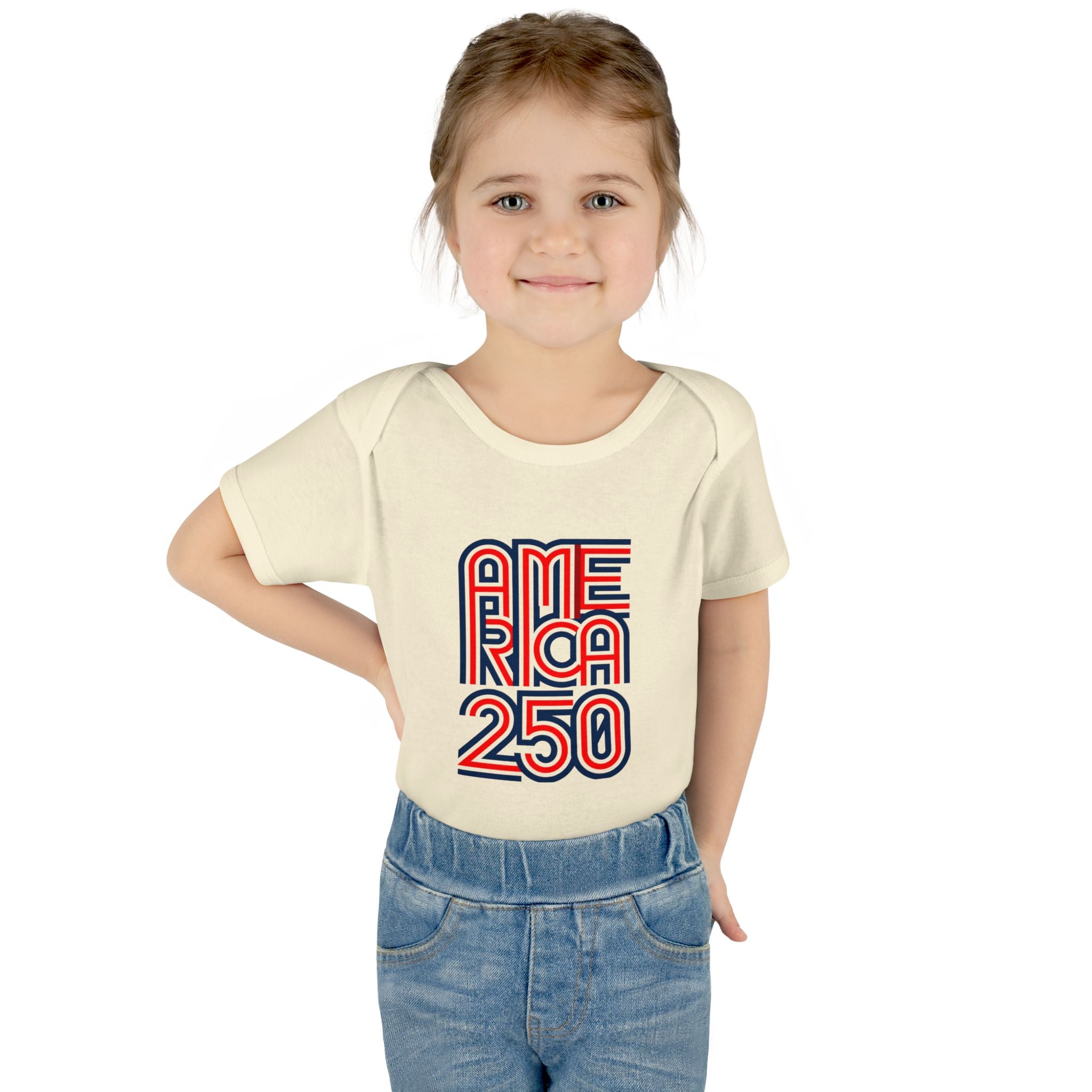 America 250 Personalized Infant Bodysuit | USA Flag