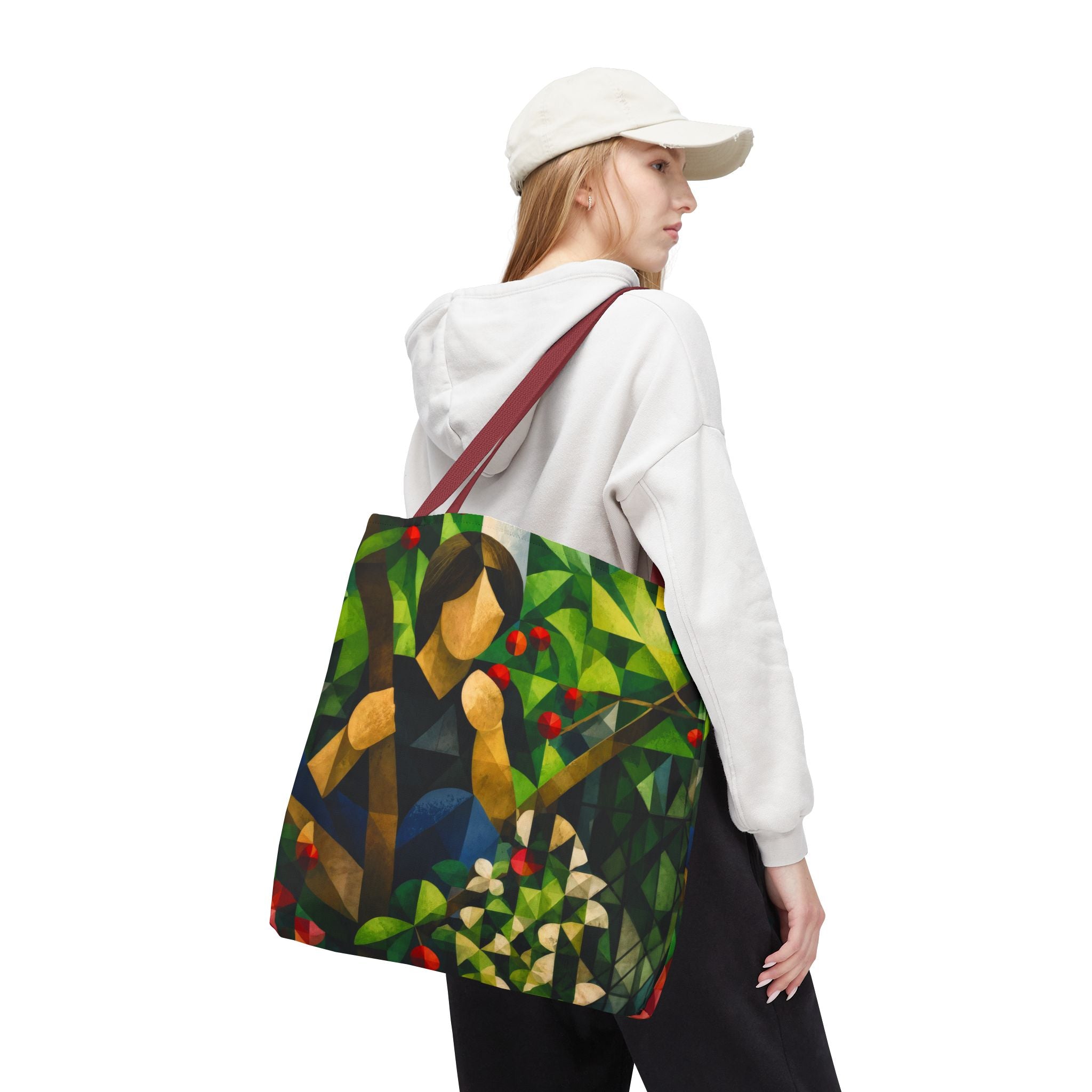 oryggy Originals Summer line Geometric Garden Tote Bag — Colorful Nature All-Over Print