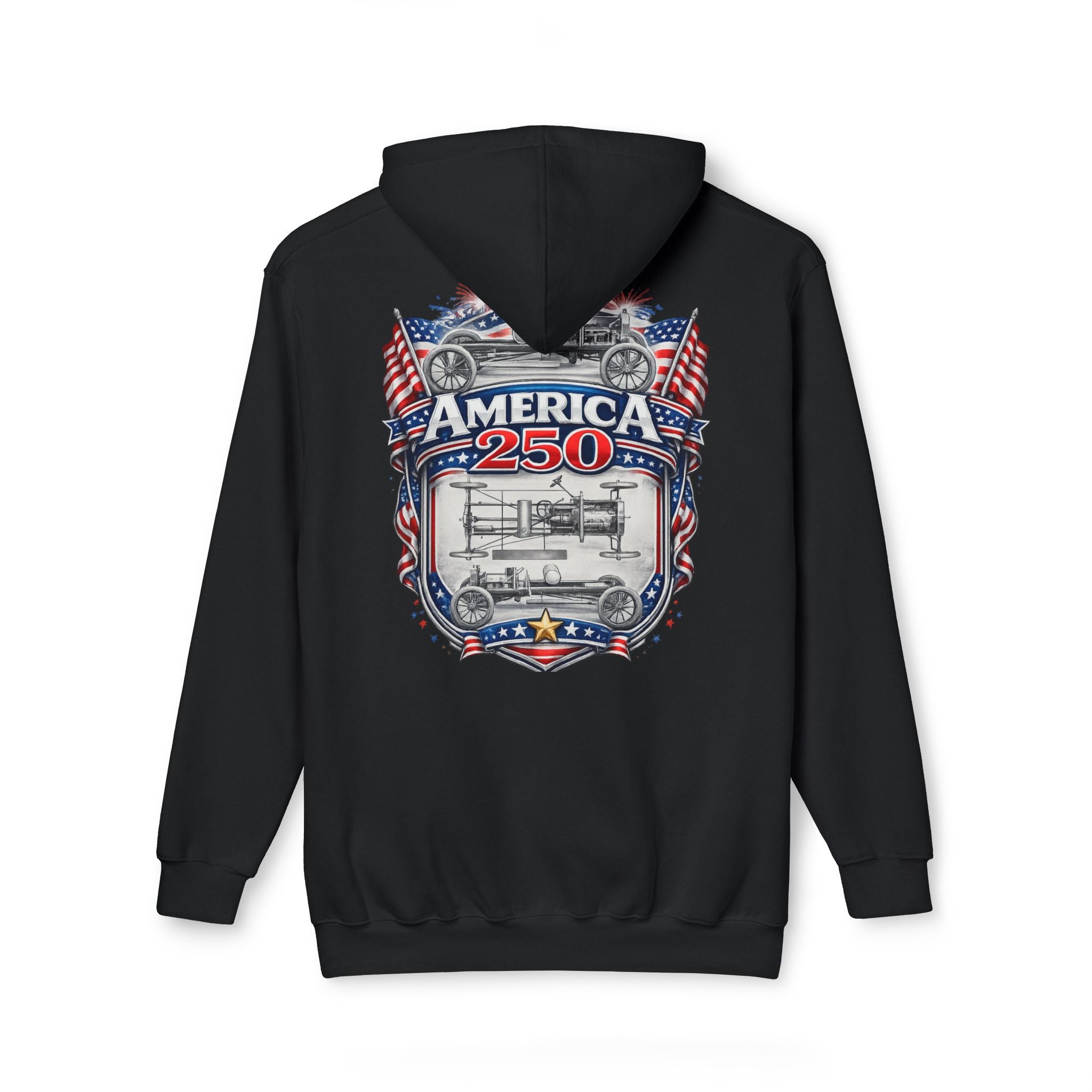 America 250 Patriotic USA Anniversary Hoodie —  Made in USA
