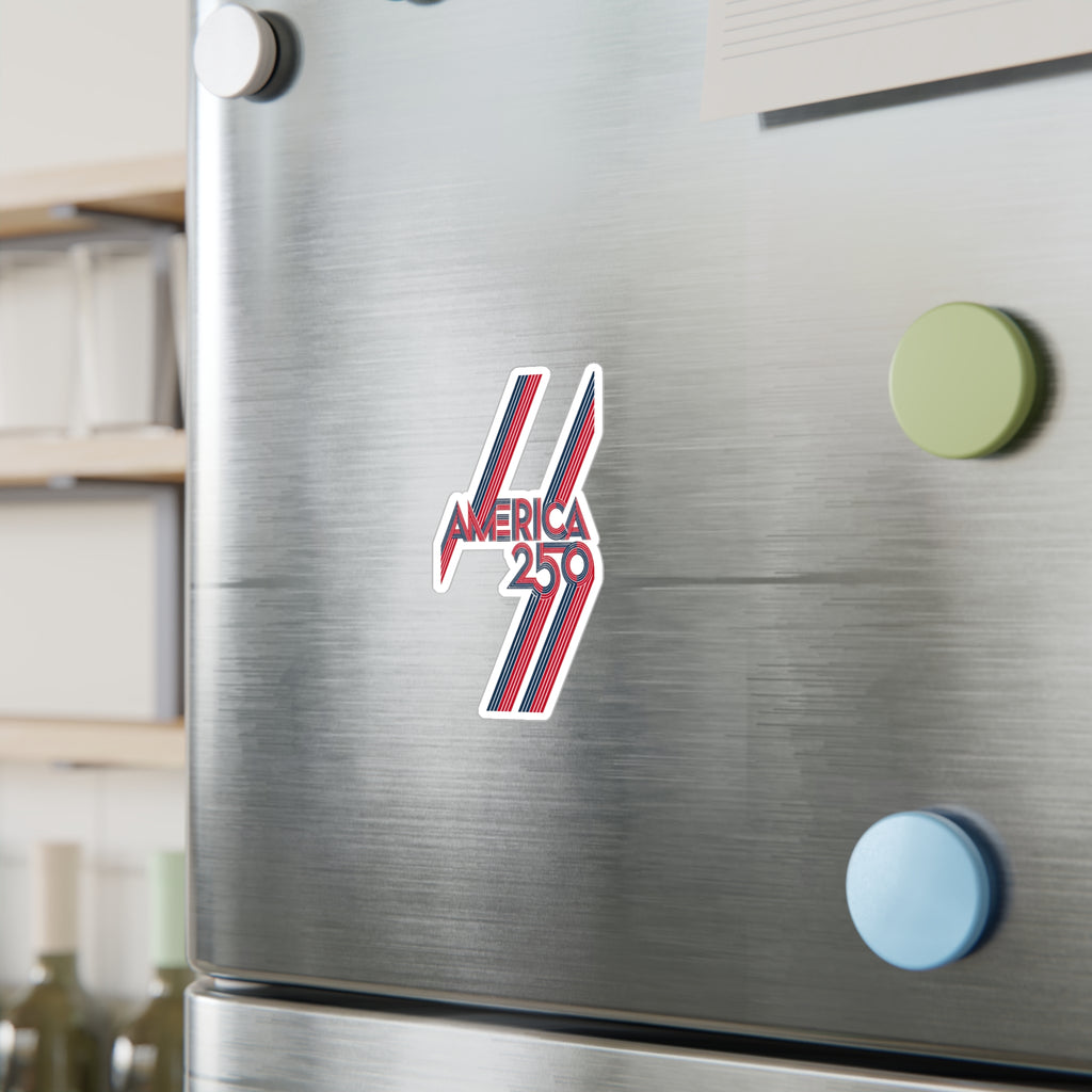 America 250 Retro Stripes Sticker | Kiss-Cut Vinyl Decal