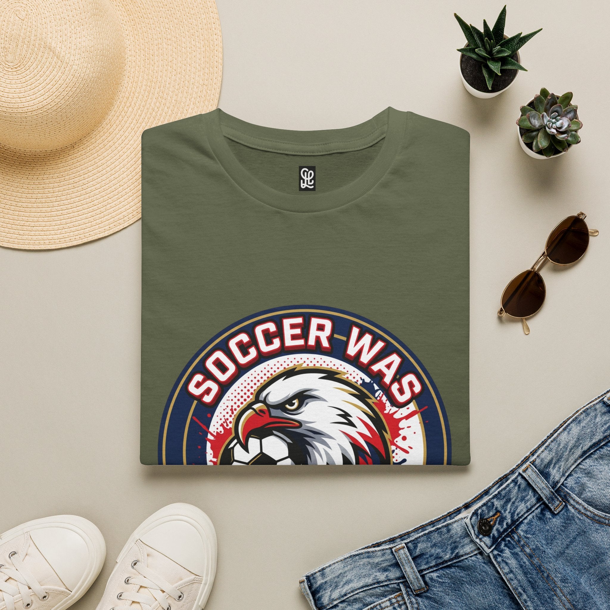FIFA 2026 Soccer Eagle T-Shirt — "Soccer was a Bri'ish idea" Vintage Soccer Graphic Tee