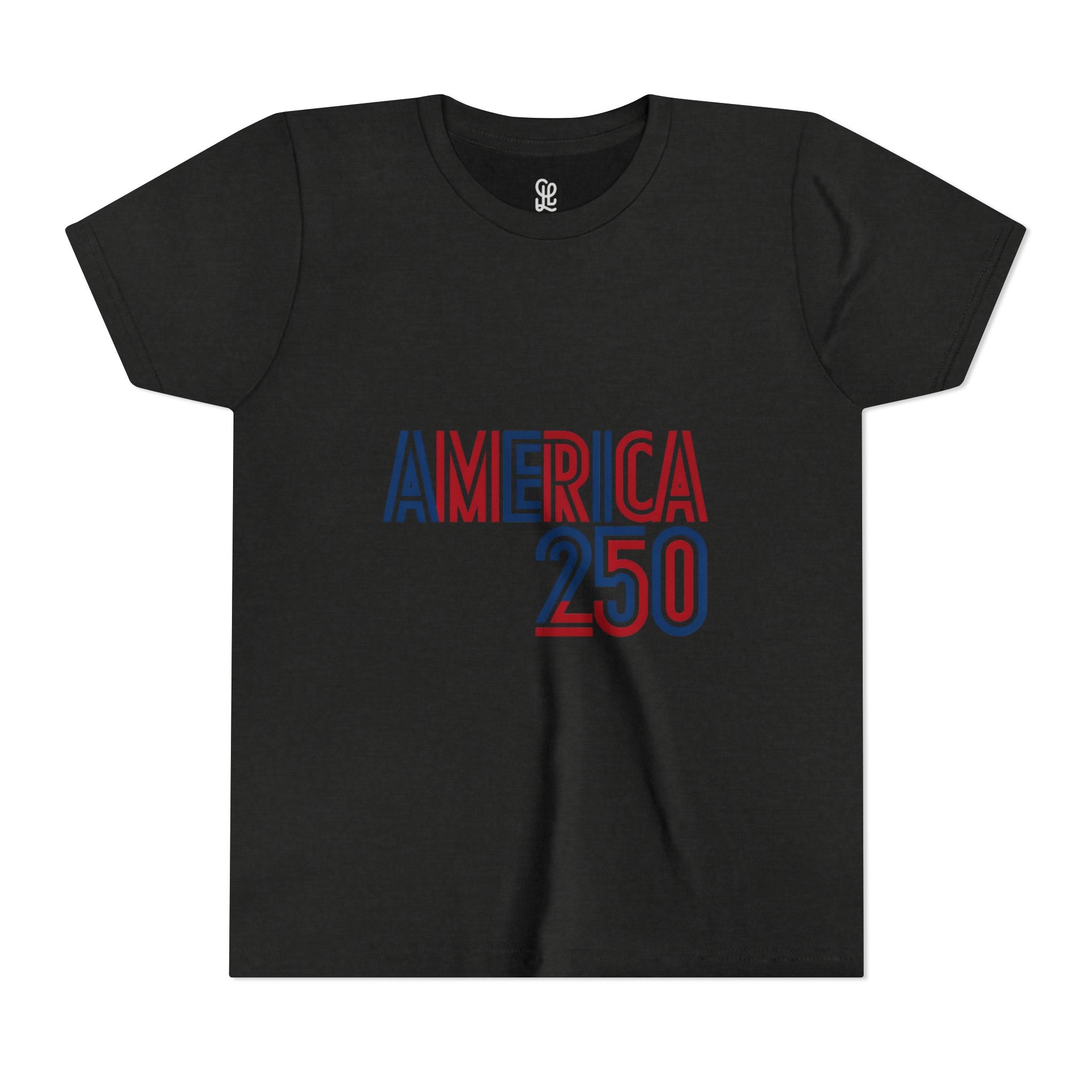 America 250 Youth Tee | Patriotic USA Flag Independence Day