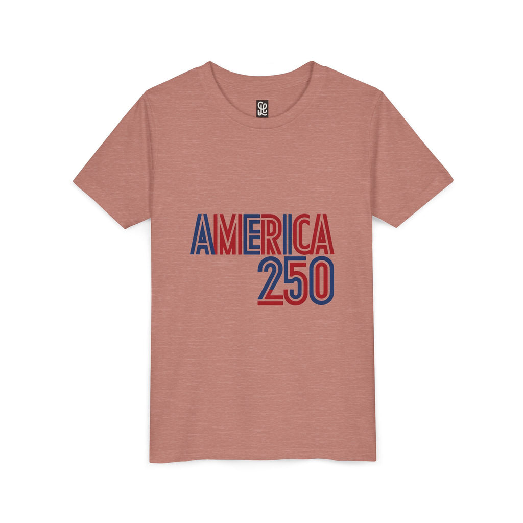 America 250 Youth Tee | Patriotic USA Flag Independence Day