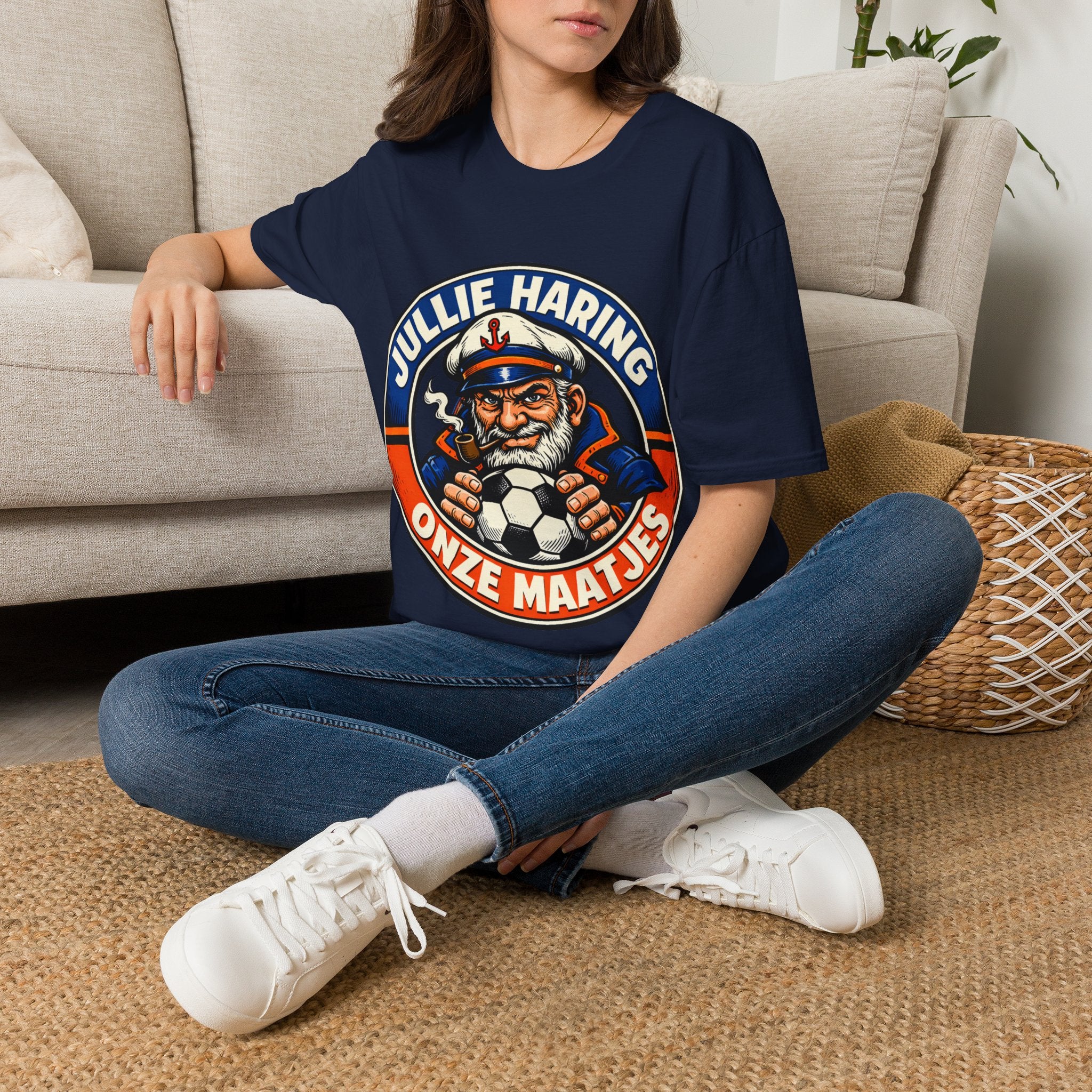 FIFA World Cup 2026 Dutch T-Shirt — 'Jullie Haring Onze Maatjes' Sailor Graphic Tee