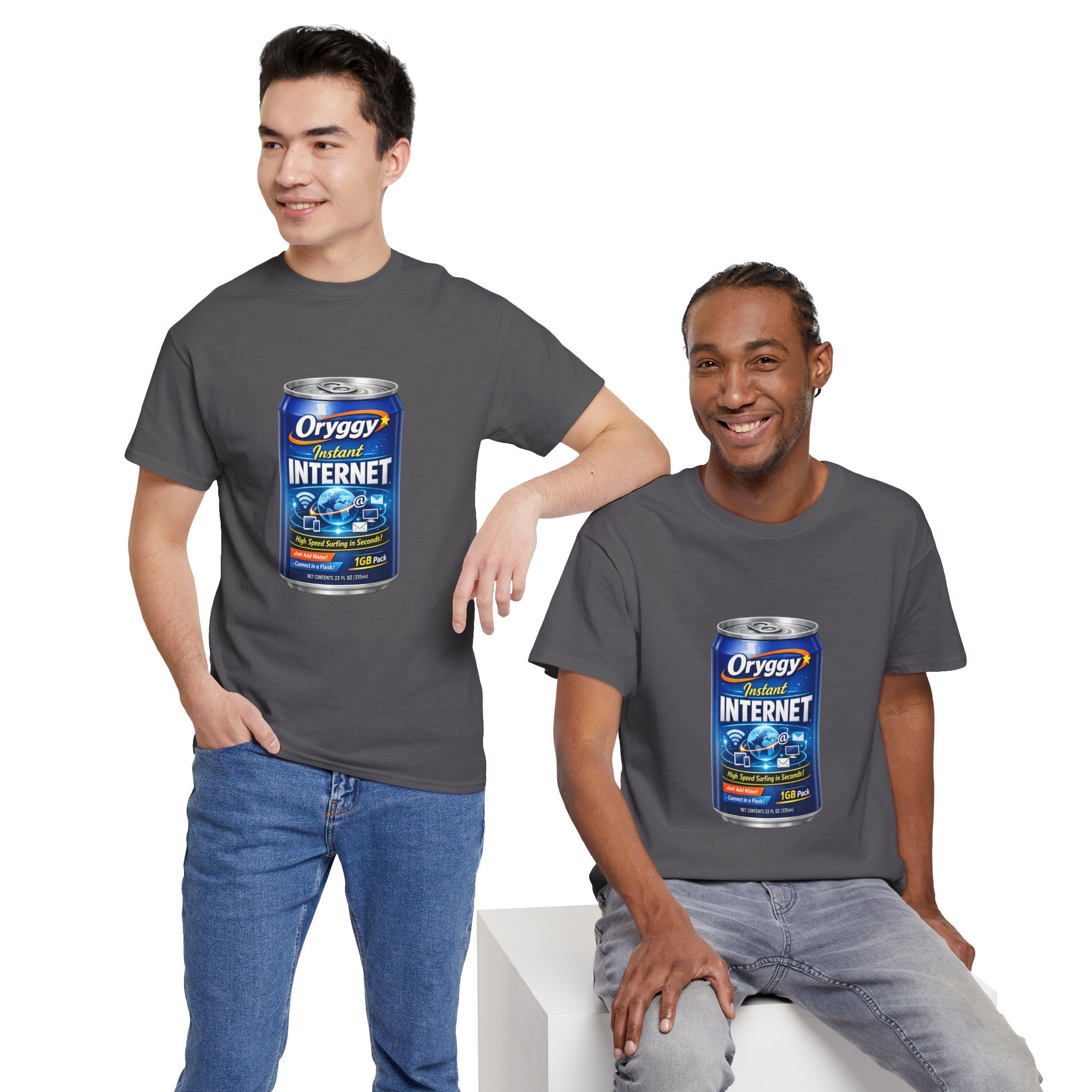 oryggy Originals Summer line Canned Internet Tee — Retro Can Graphic T-Shirt