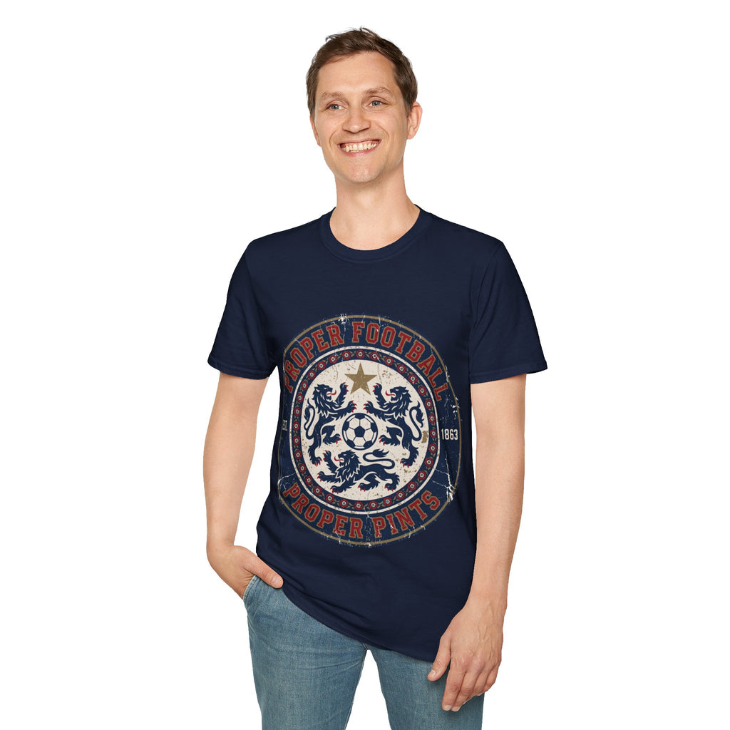 FIFA World Cup 2026 T-Shirt — oryggy "Proper Football" Vintage Crest Tee