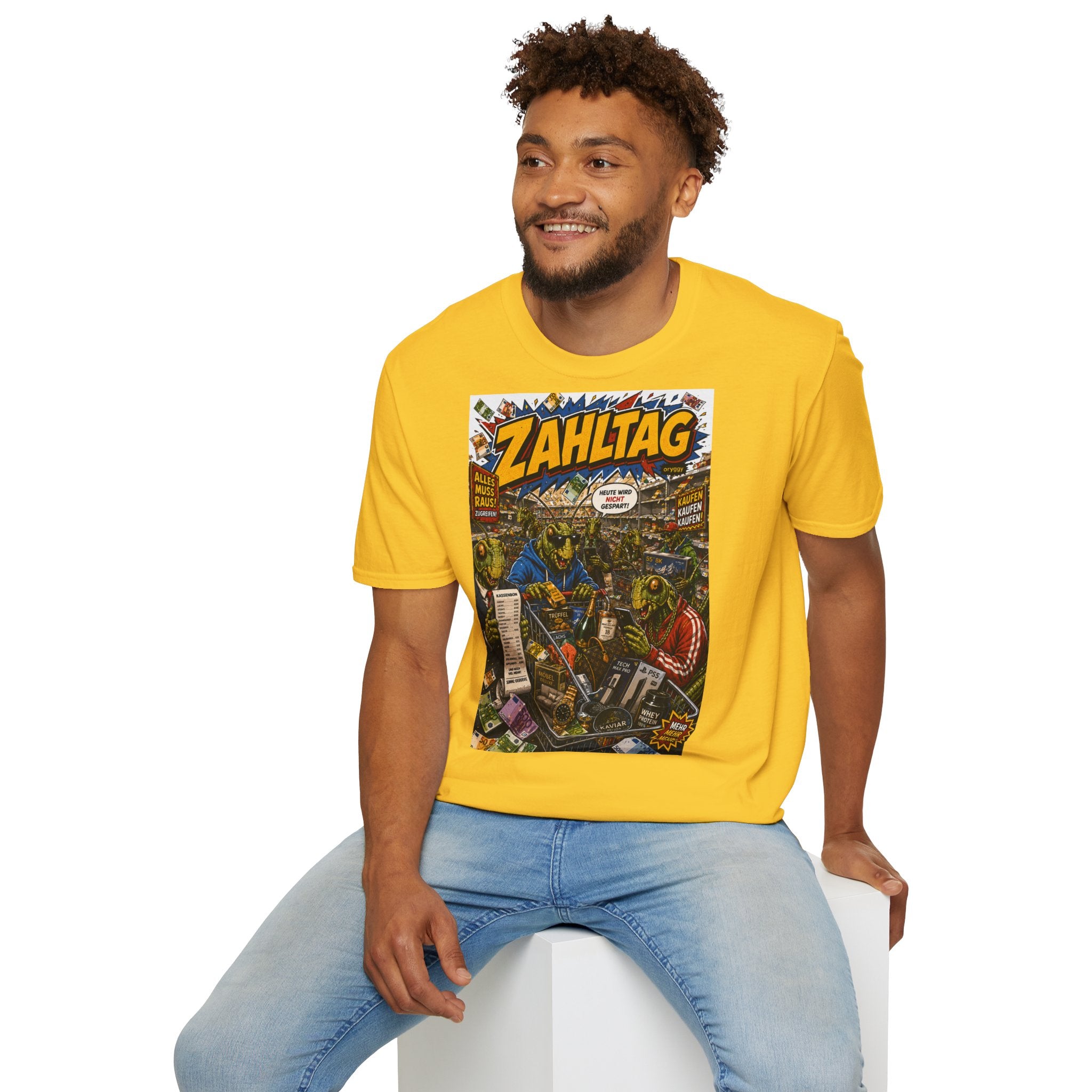 oryggy Originals Summer line T-Shirt — 'Zahltag' Comic Horror Graphic Tee