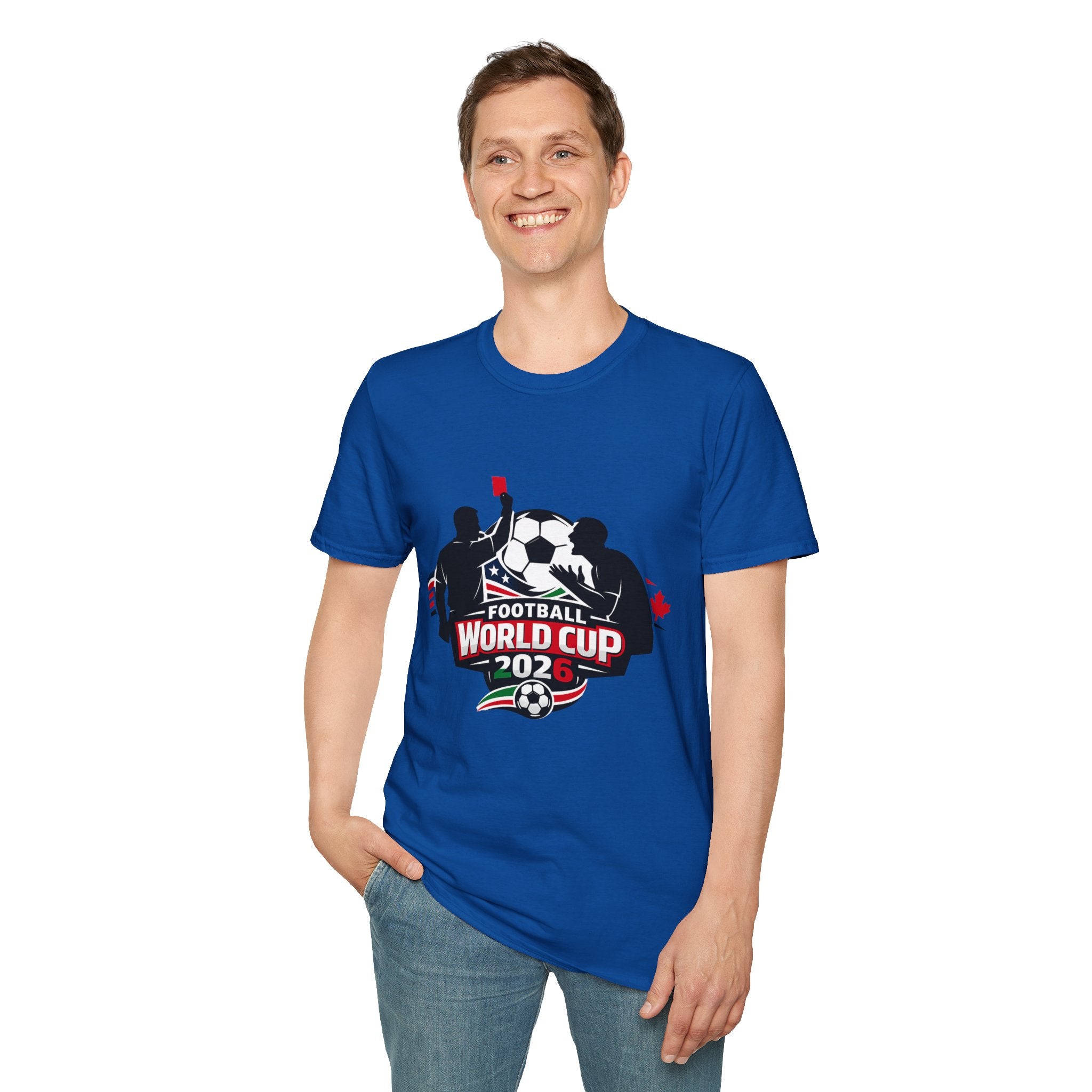 FIFA World Cup 2026 Soccer T-Shirt — Football Referee Red Card Design - Oryggy